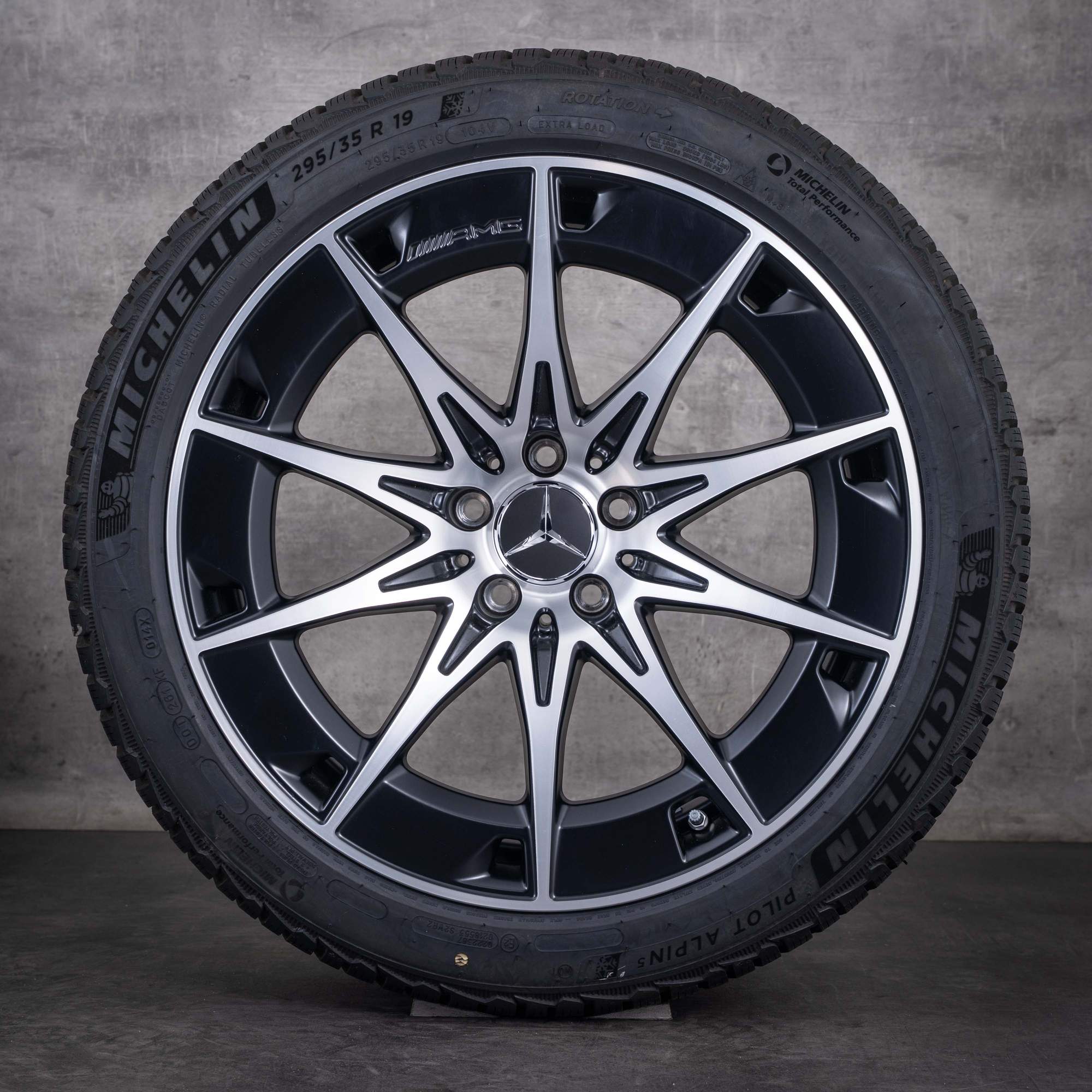 OEM Mercedes-Benz CLE 53 AMG winter wheels 19inch C236 A236 rims A2364012700 A2364012800 Matte Black diamond cut NEW