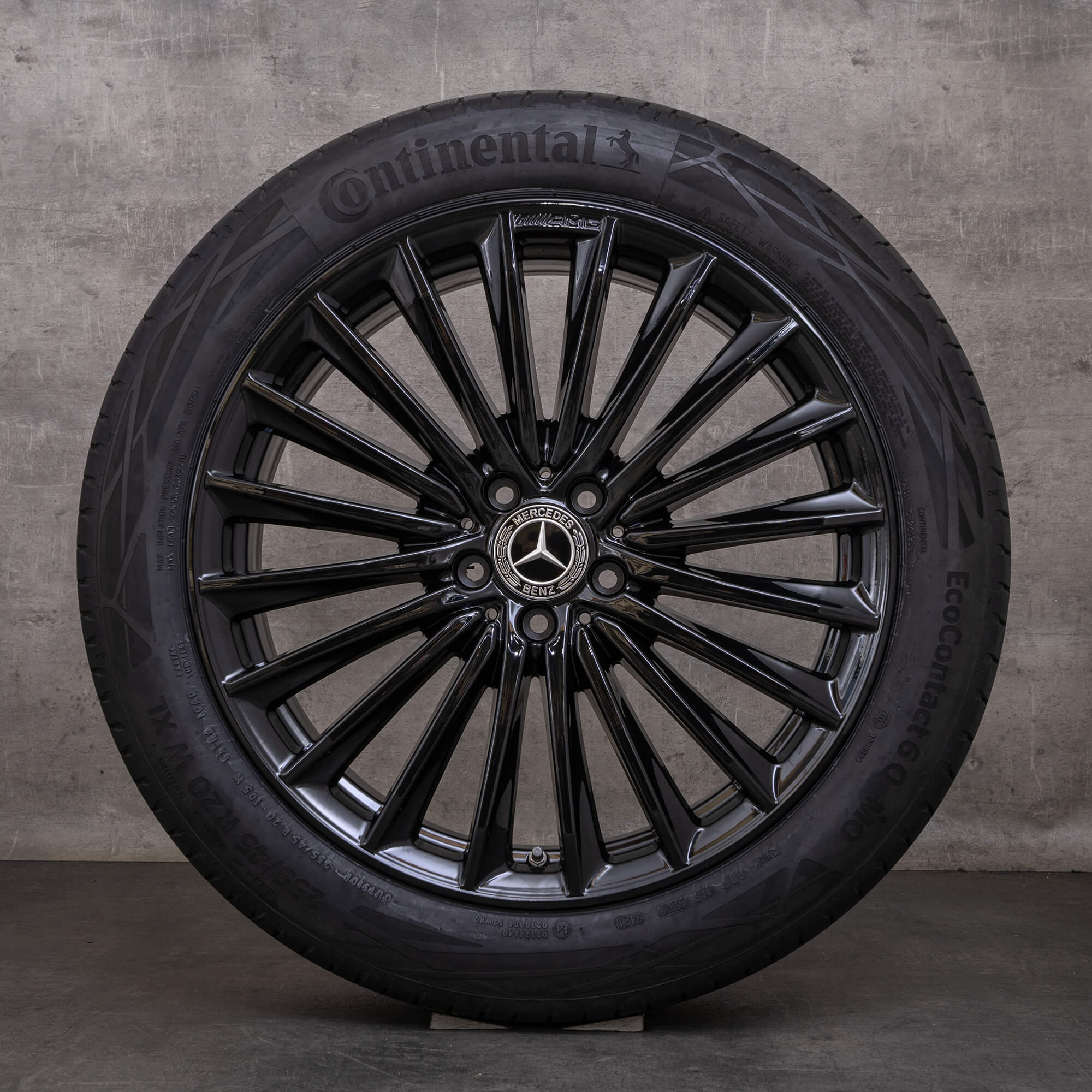 Orijinal Mercedes Benz GLC AMG jantlar 20 inç X254 C254 yaz jant lastik A2544010800 A2544010900 siyah parlak