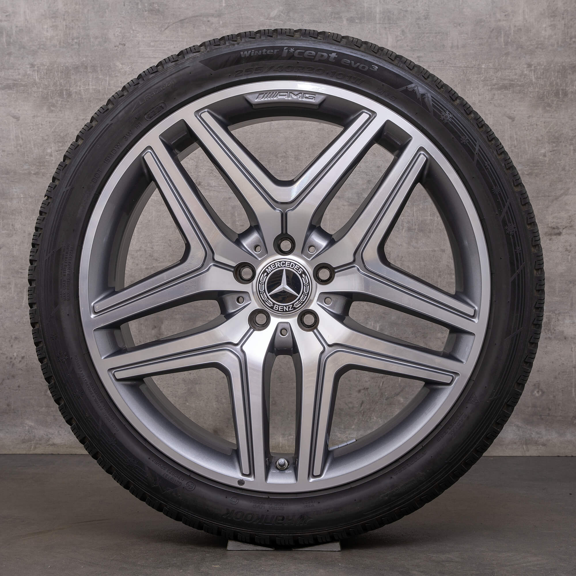 Original Mercedes Benz GLA GLB 35 45 Roues d'hiver 20 pouces X247 H247 Jantes A2474012000 himalaya grey brillant