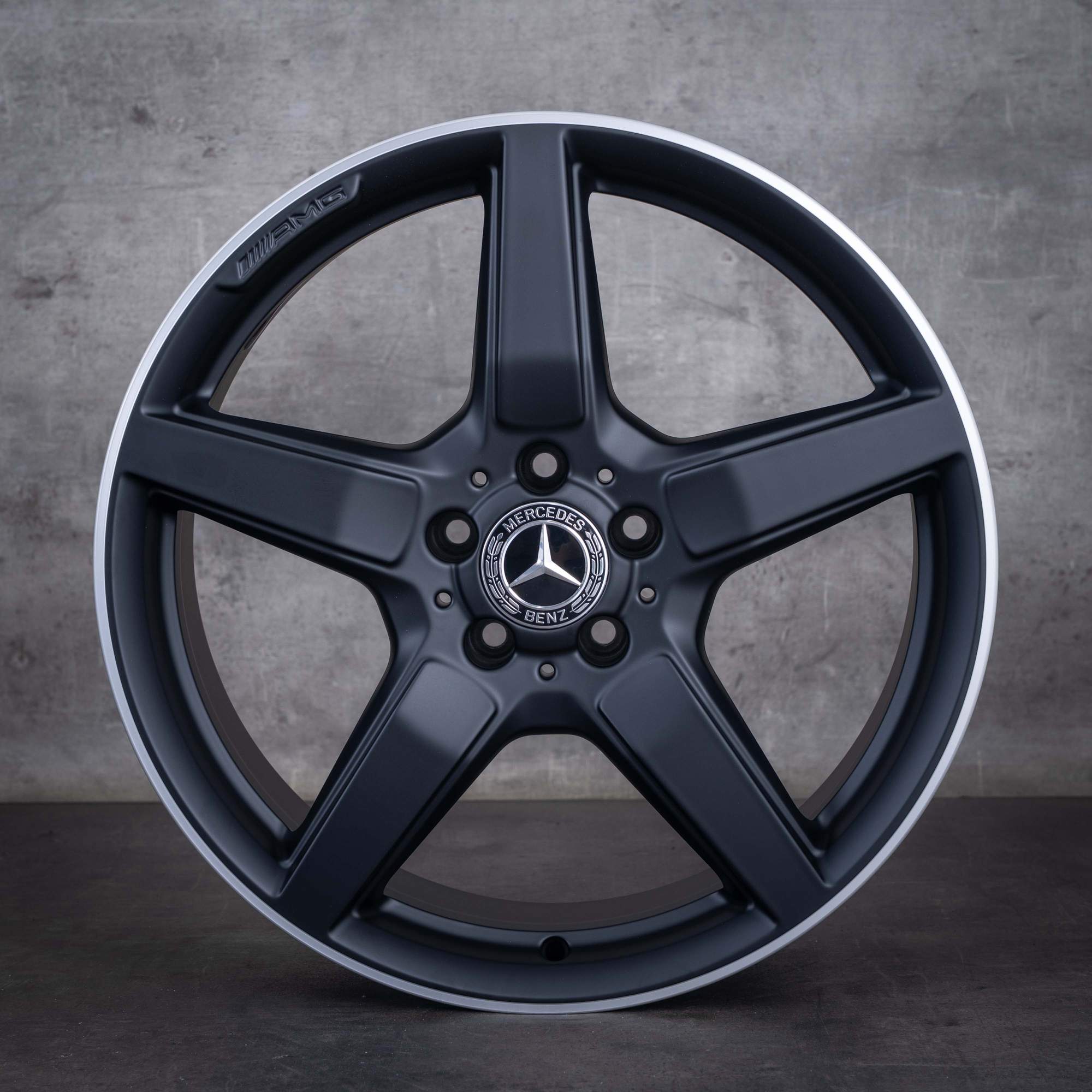 Jante originale Mercedes-Benz CLS AMG de 19 inci C218 X218 A2184011602 A2184011702 negru mat marginea diamantată NOI