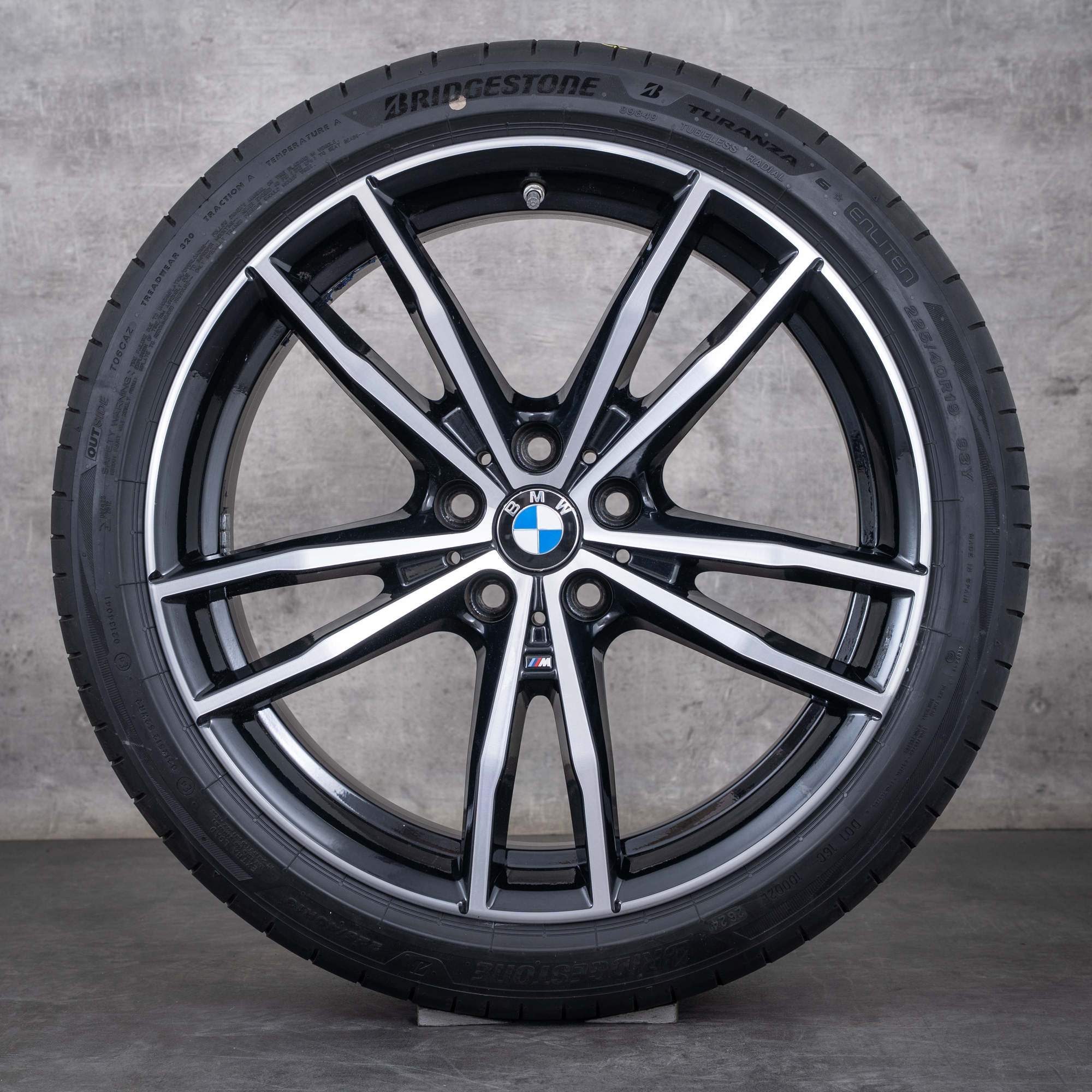 Alkuperäiset BMW 2-sarjan 3-sarjan 4-sarjan vanteet 19 tuuman G42 G20 G21 G22 G23 kesäpyörät muotoilu 791 M 8090094 8090095 musta kiiltävä valkoinen