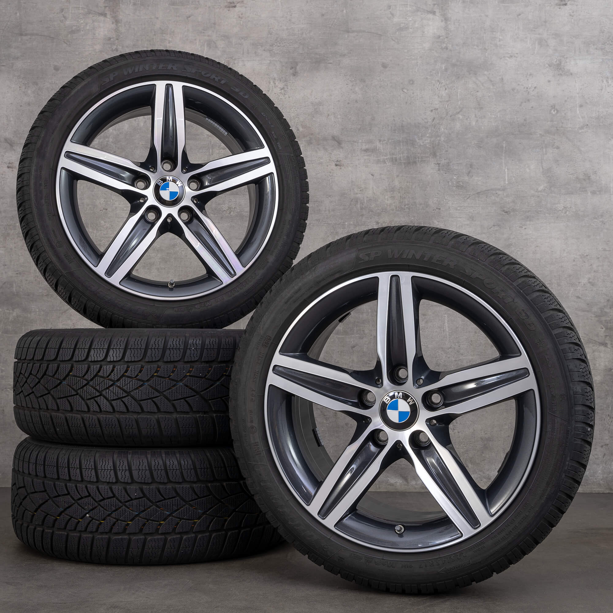 BMW 1er F20 F21 2er F22 F23 17 cali felgi aluminiowe opony zimowe Stylizacja 379