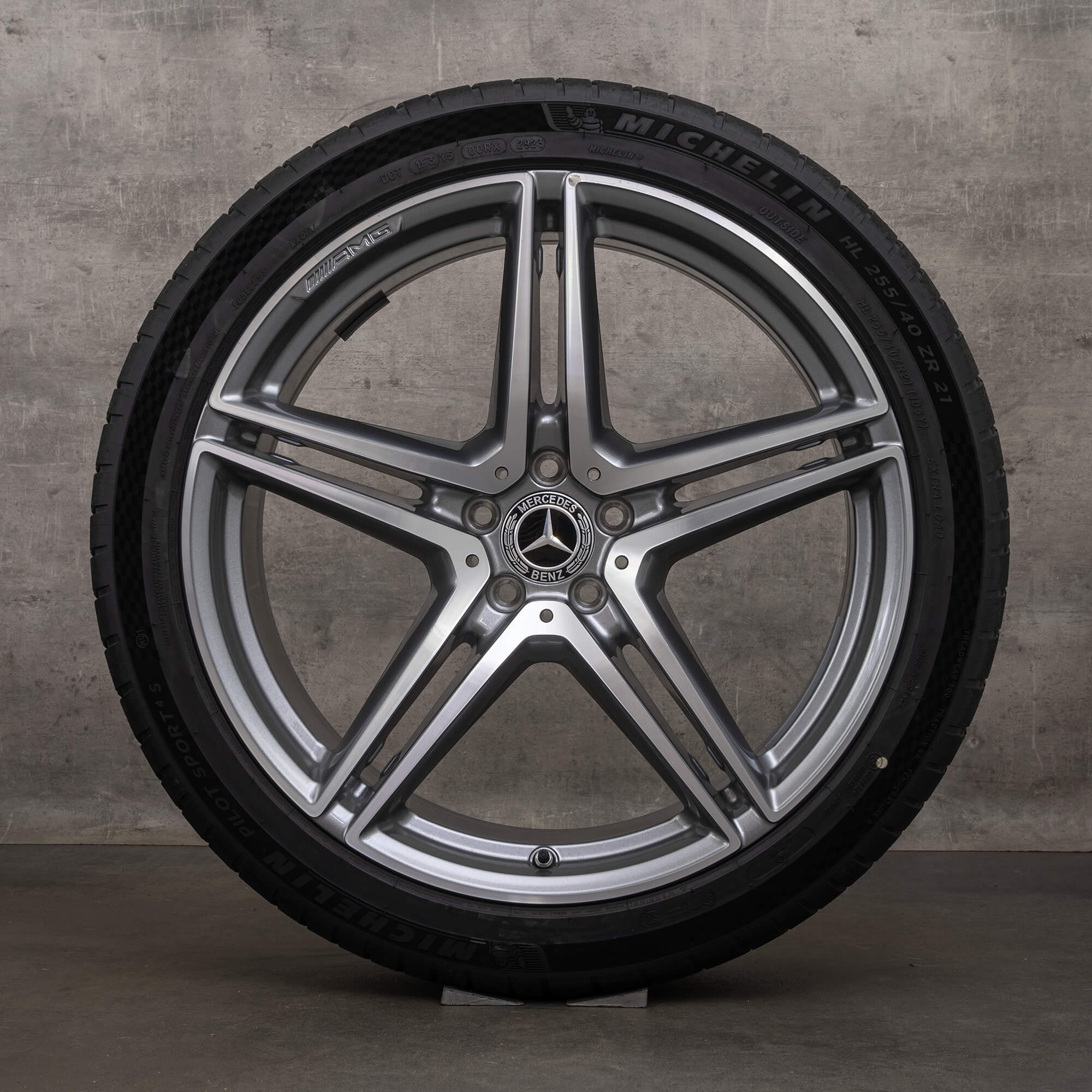 Alkuperäiset Mercedes Benz S-sarja S63 AMG vanteet 21 tuuman W223 E Performance kesäpyörät A2234012100 A2234012200