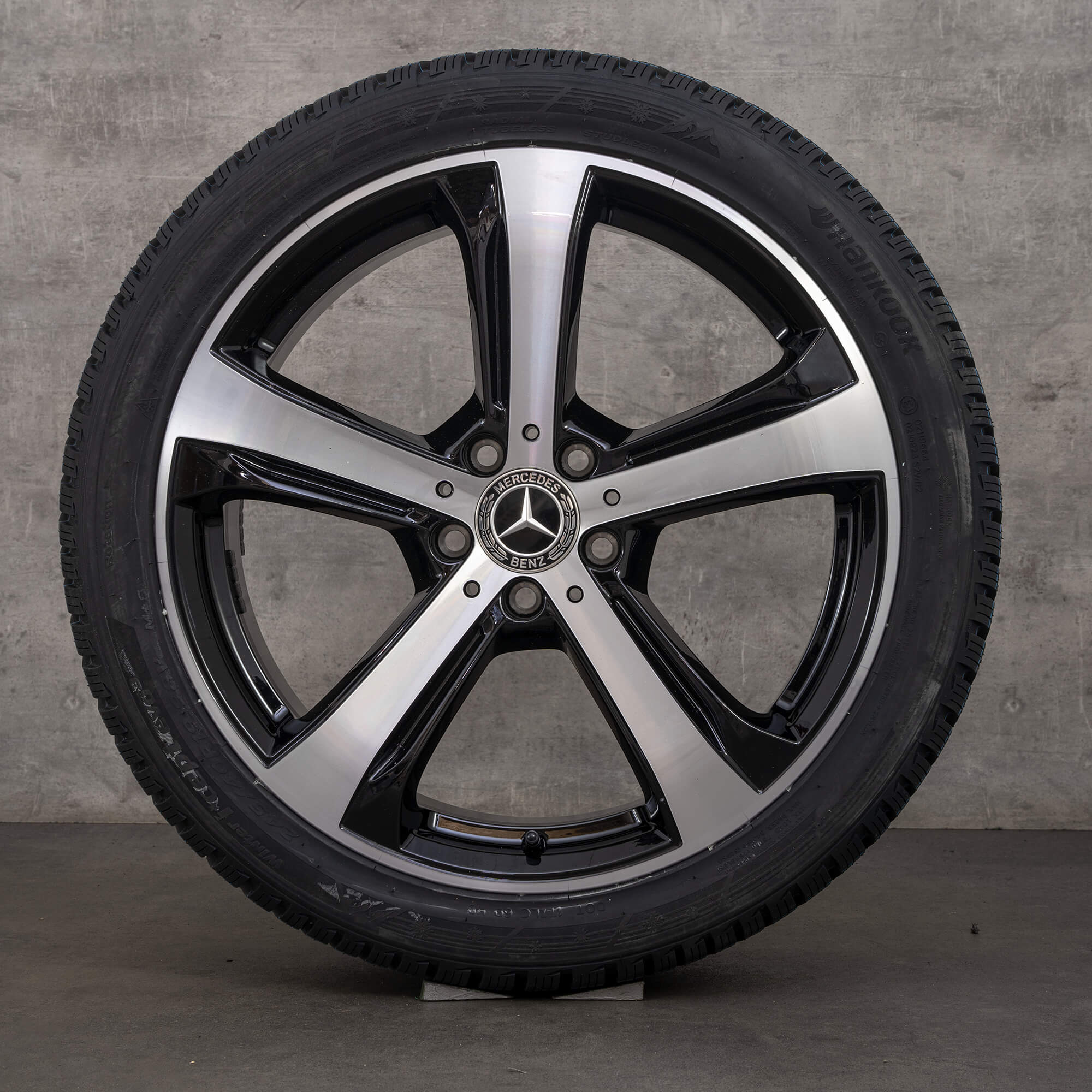 Alkuperäiset Mercedes Benz C-sarjan talvirenkaat 19 tuuman X206 All-Terrain vanteet A2064015800 musta Kiillotettu UUTUUS
