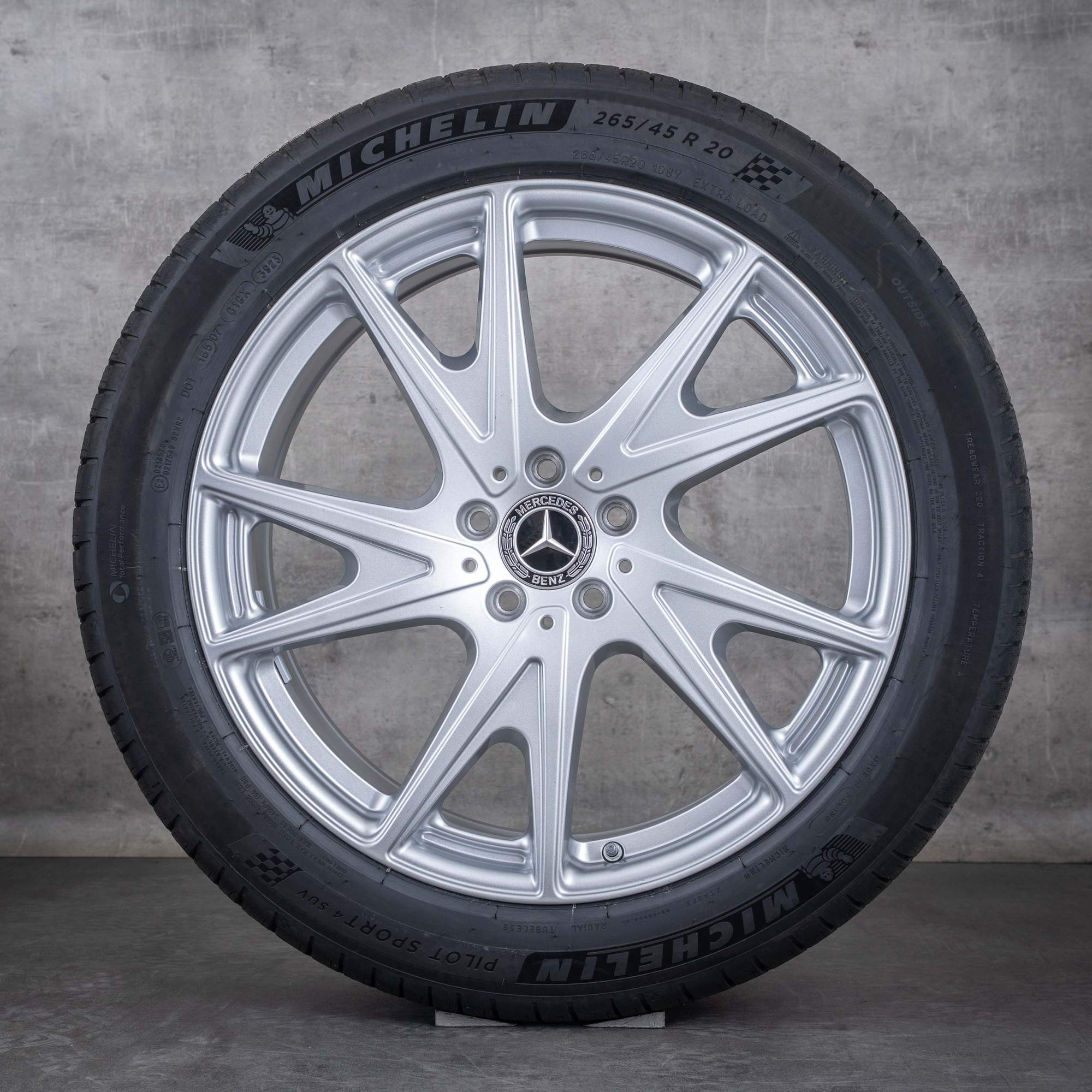 Alkuperäiset Mercedes Benz GLC EQ 20 tuuman kesäpyörät X540 A5404010400 A5404010500 hopea kiiltävä