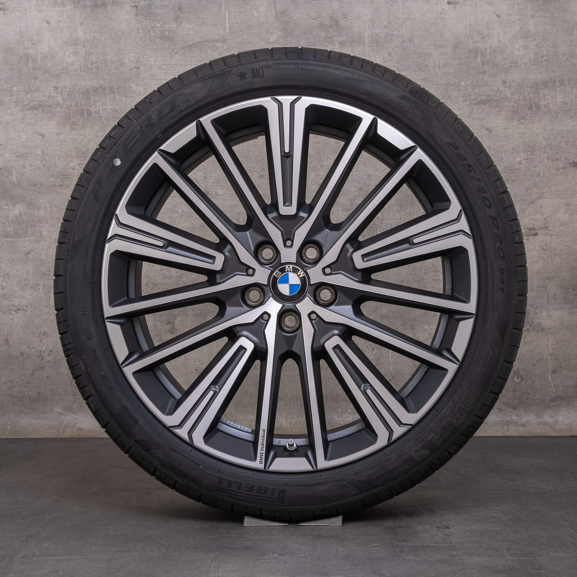 Jantes BMW X1 iX1 X2 iX2 originais de 20 polegadas U11 U10 Summerrder Styling 869 Individual multi-spoke 6898042 bicolor frozen midnight high-sheen torneado