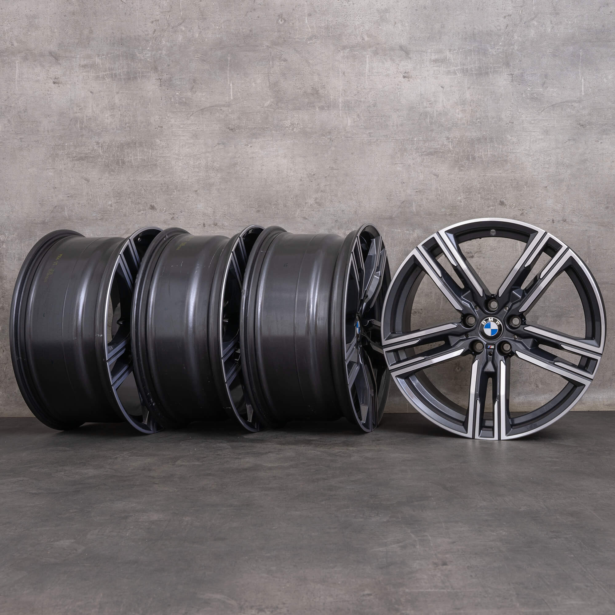 Originale BMW serie 8 G14 G15 G16 cerchi 19 pollici styling 727 M 8090019 8090020 orbitgrey lucido tornito