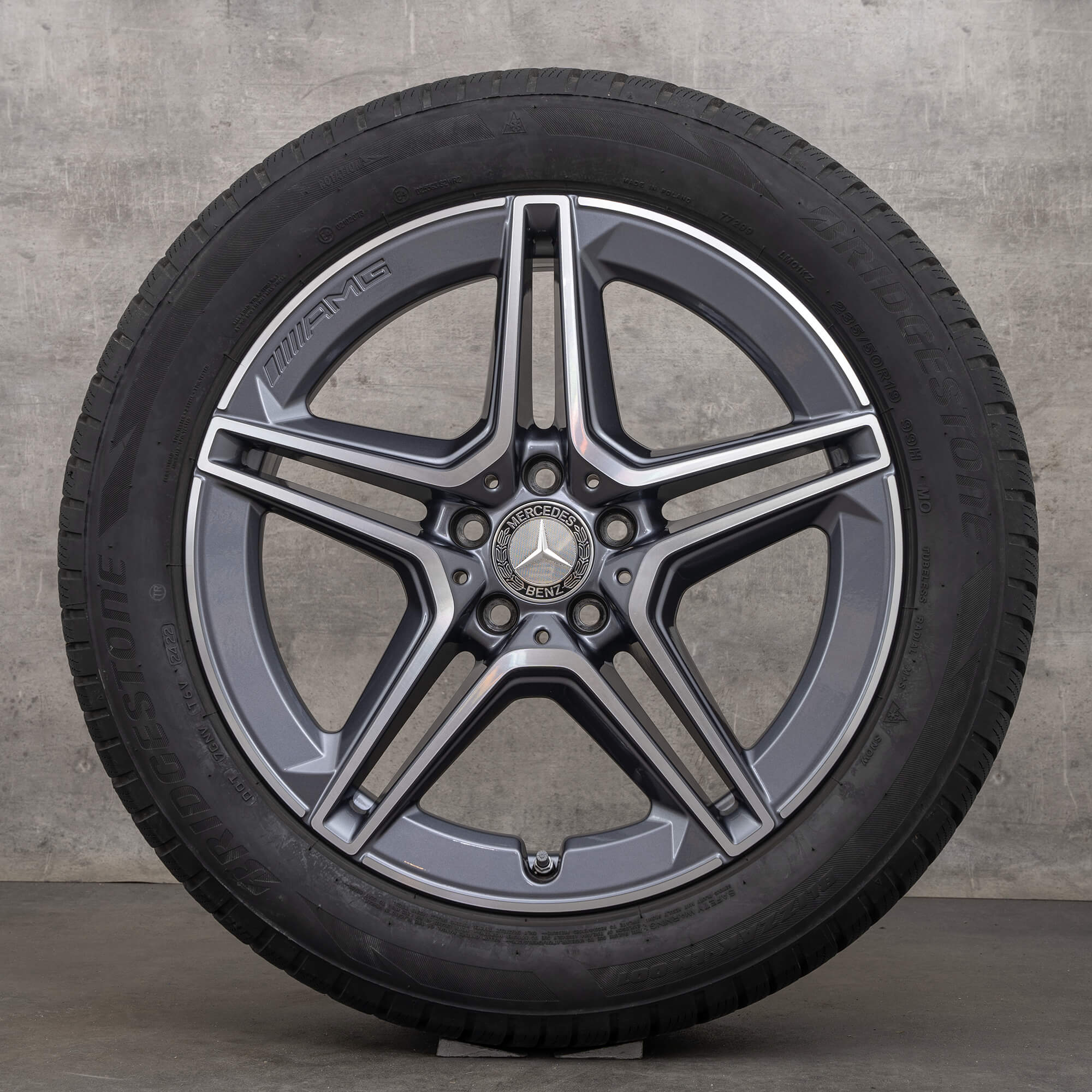 AMG Mercedes Benz GLA H247 GLB X247 jante de iarna 19 inch anvelope