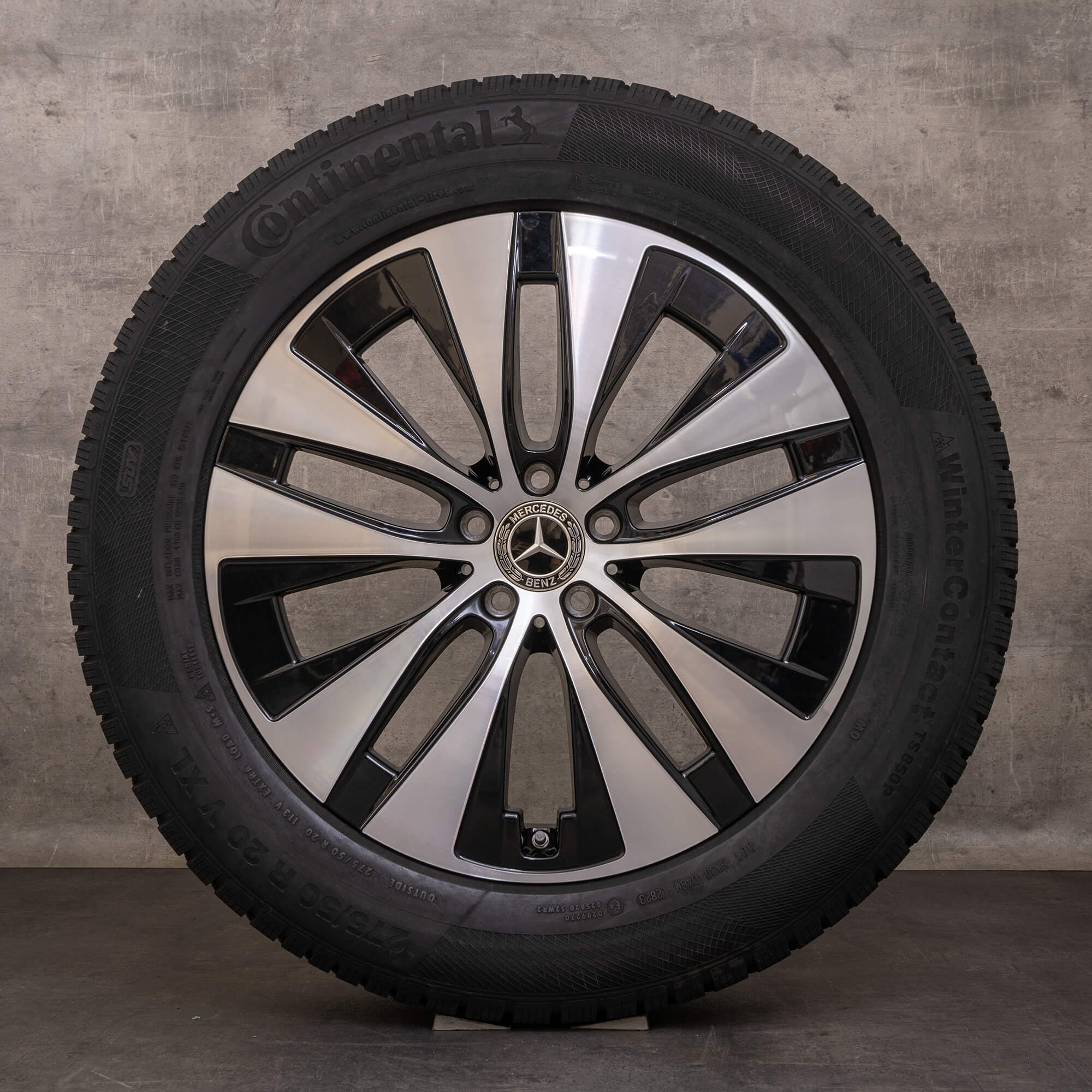 Oryginalne koła zimowe Mercedes Benz GLE 20 cali V167 C167 Felgi A1674013301 A1674013401 czarne Polerowane