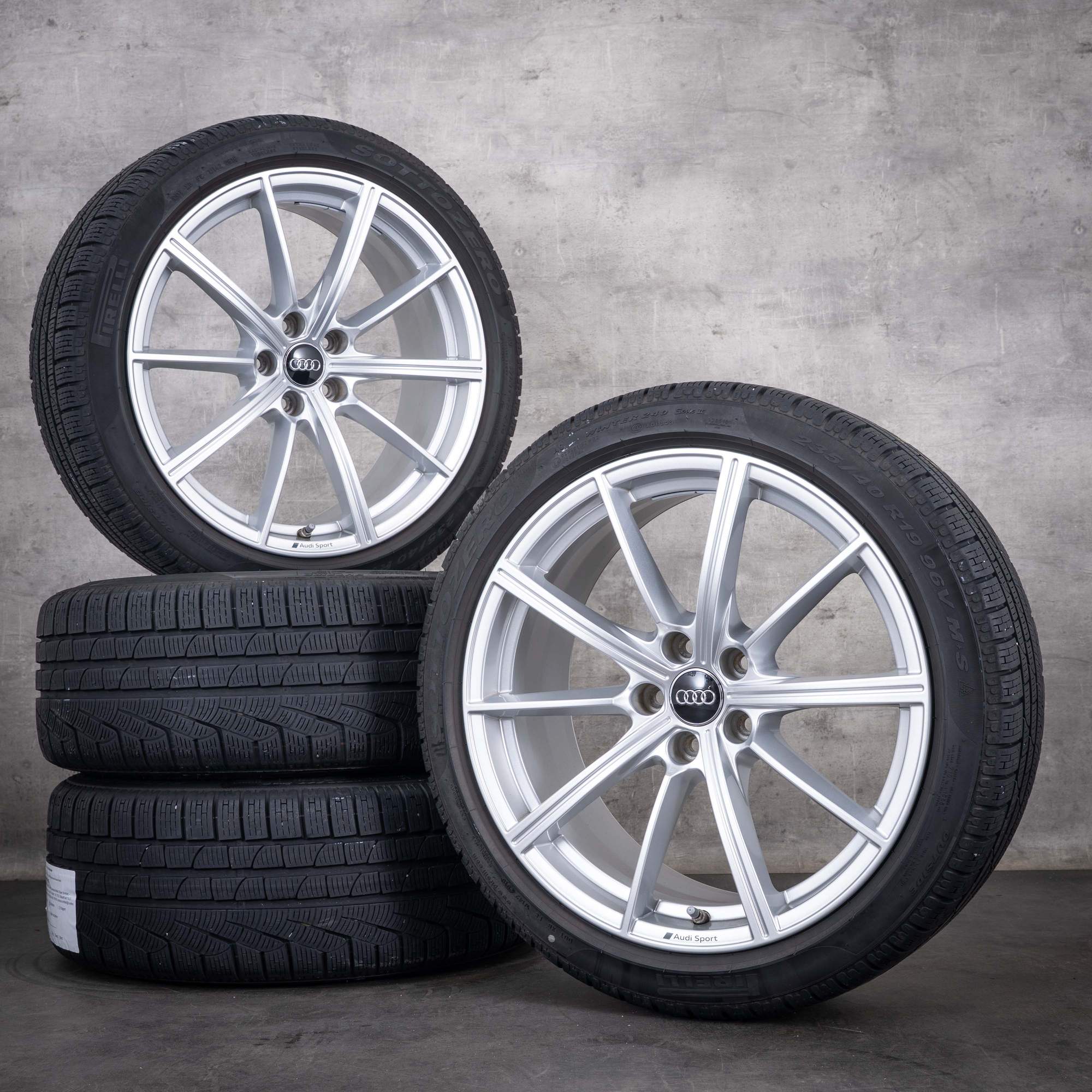 Original Audi RS4 RS5 Winterräder 19 Zoll B9 8W Felgen 8W0601025CP silber
