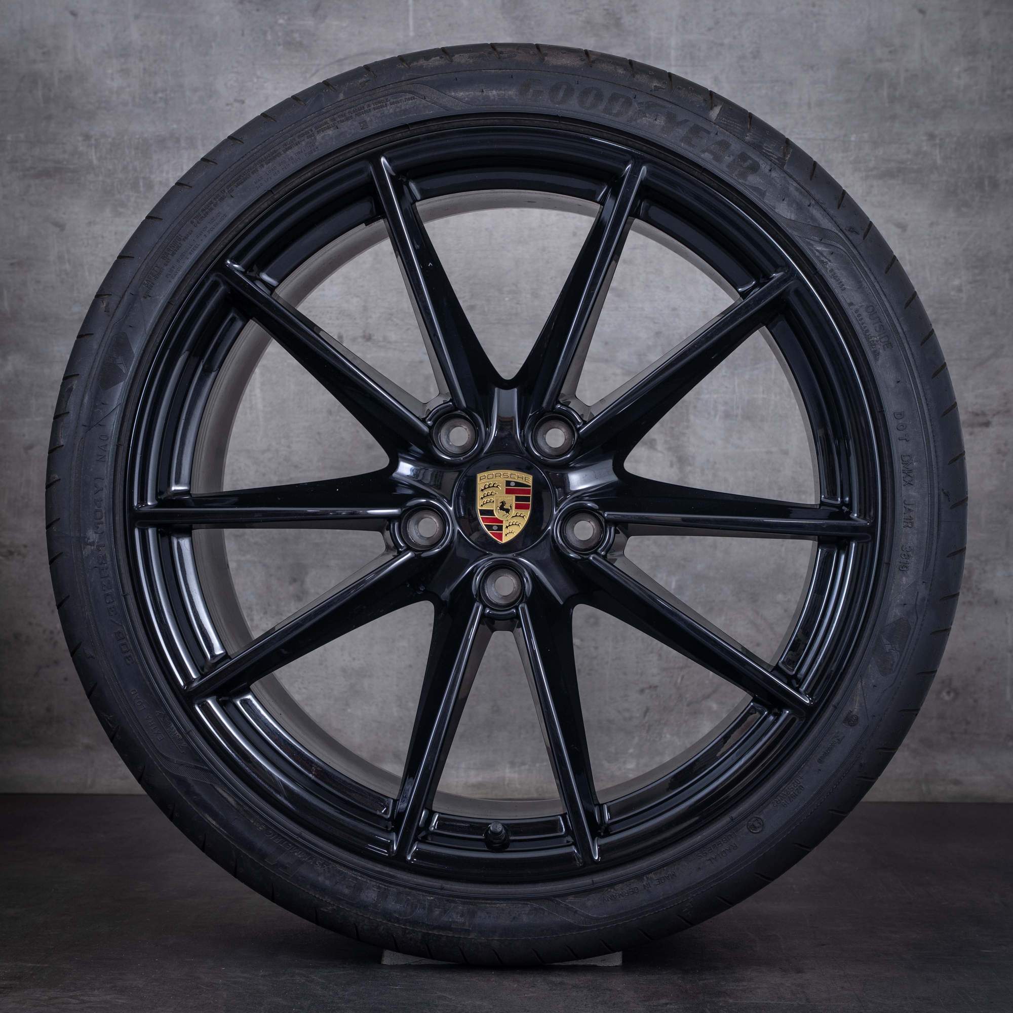 Original Porsche 992 I Felgen 20 21 Zoll Carrera S 4S GTS Sommerräder 992044660C Carrera S Rad schwarz glanz