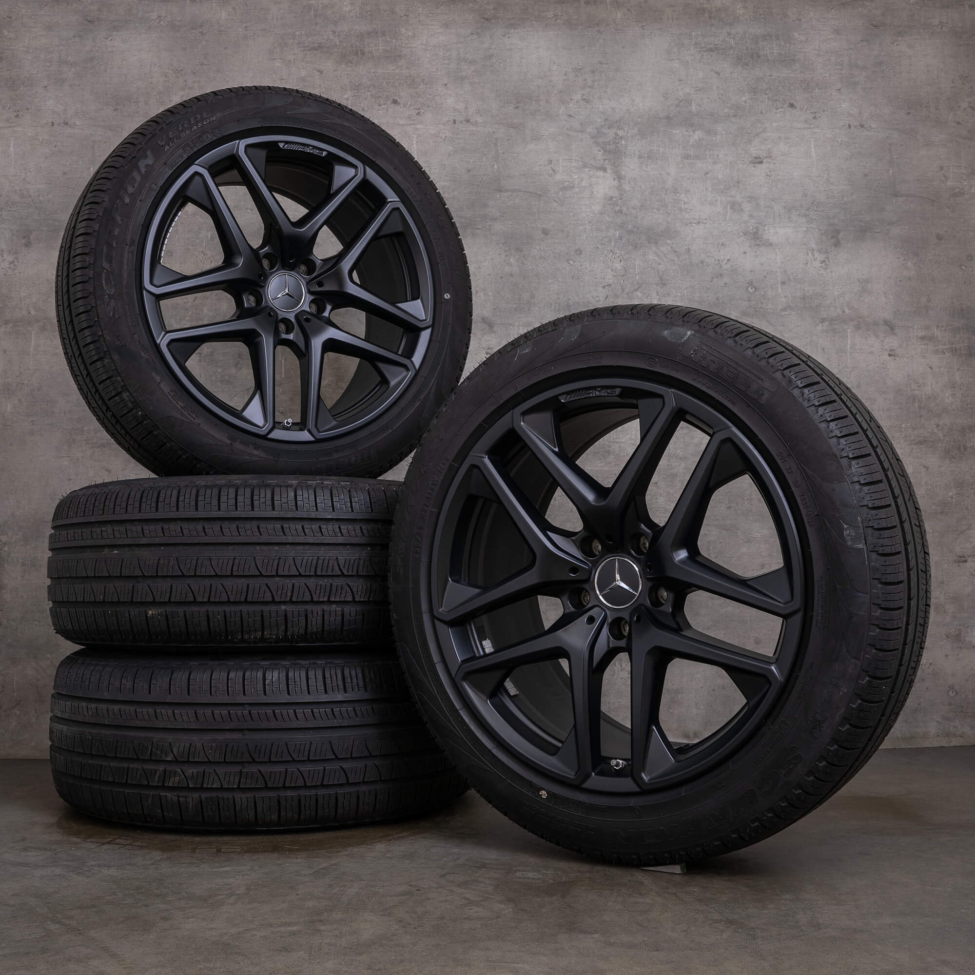 Originele Mercedes Benz G-Klasse G63 AMG velgen 21 inch W463A W465 zomerwielen A4634011900 zwart mat