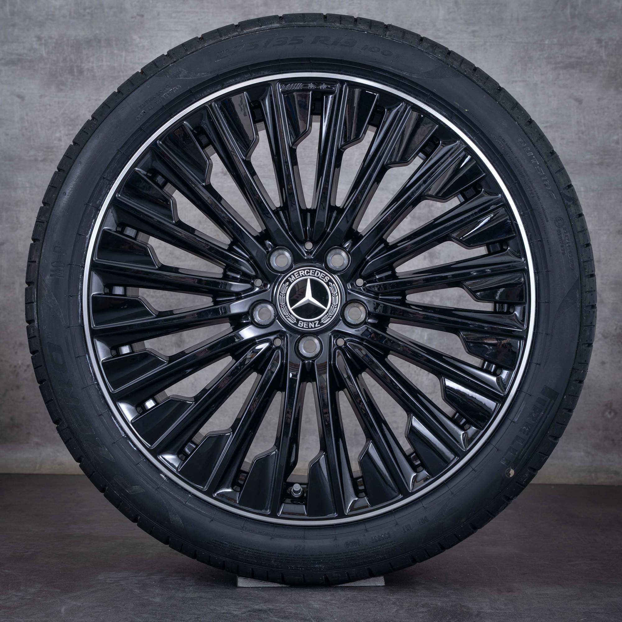 Originale Mercedes Benz CLE AMG fælge 19 tommer C236 A236 sommerdæk A2364012100 A2364012200 sort poleret