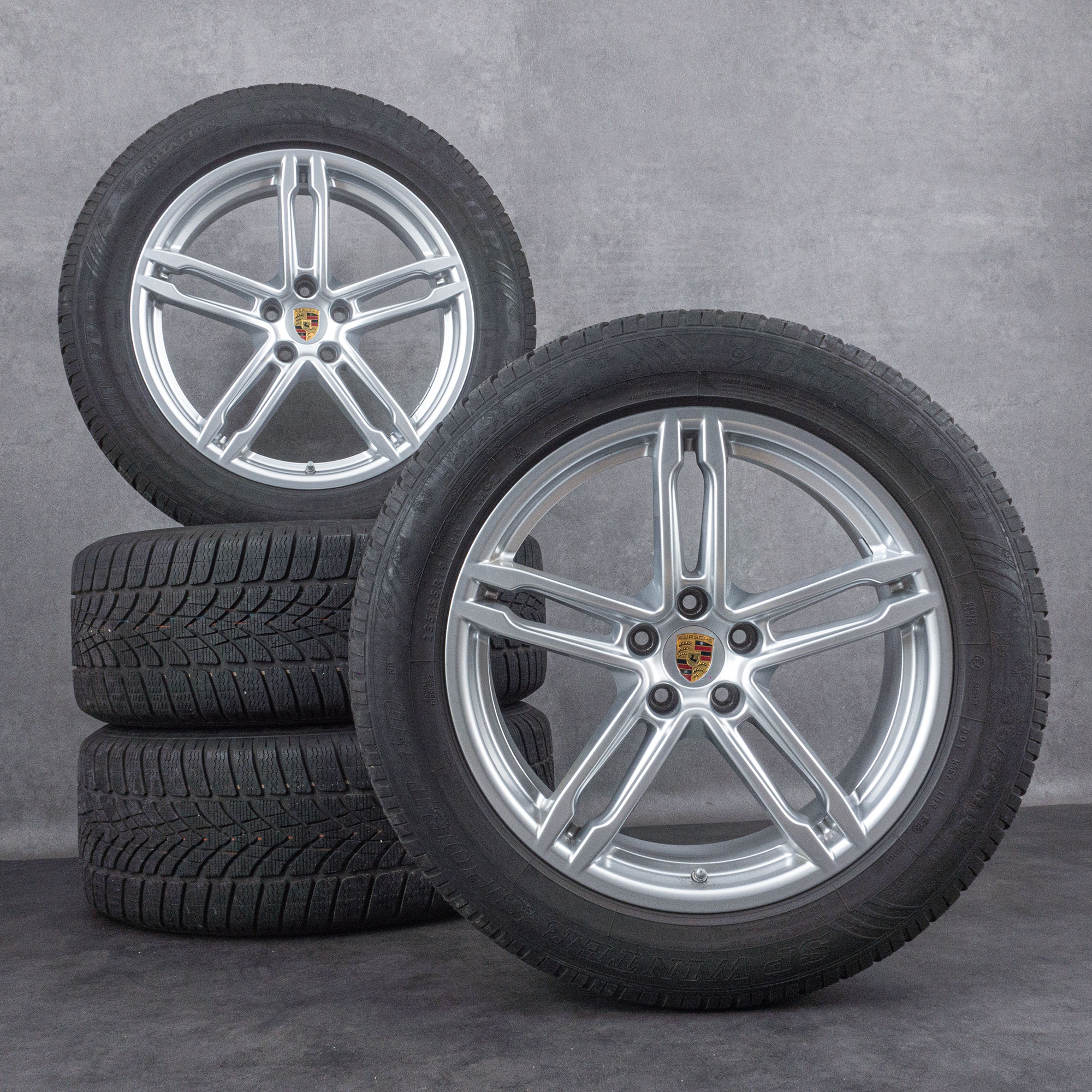 Llantas originales Porsche 19 pulgadas Macan I 95B neumáticos de invierno Dunlop