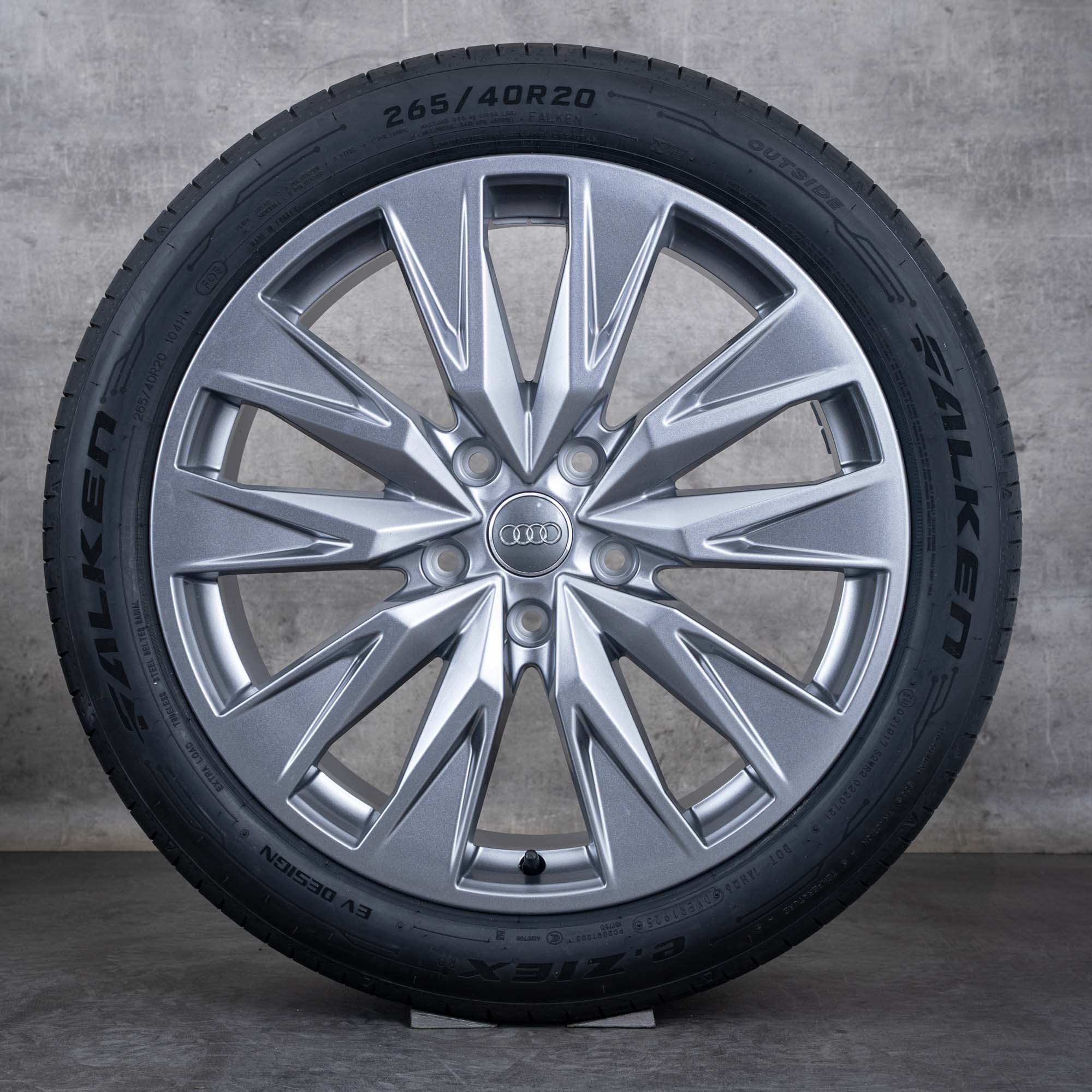 Originale Audi A6 S6 e tron vinterdæk med fælge 20 tommer GH 85E601025B 85E601025C antracit blank