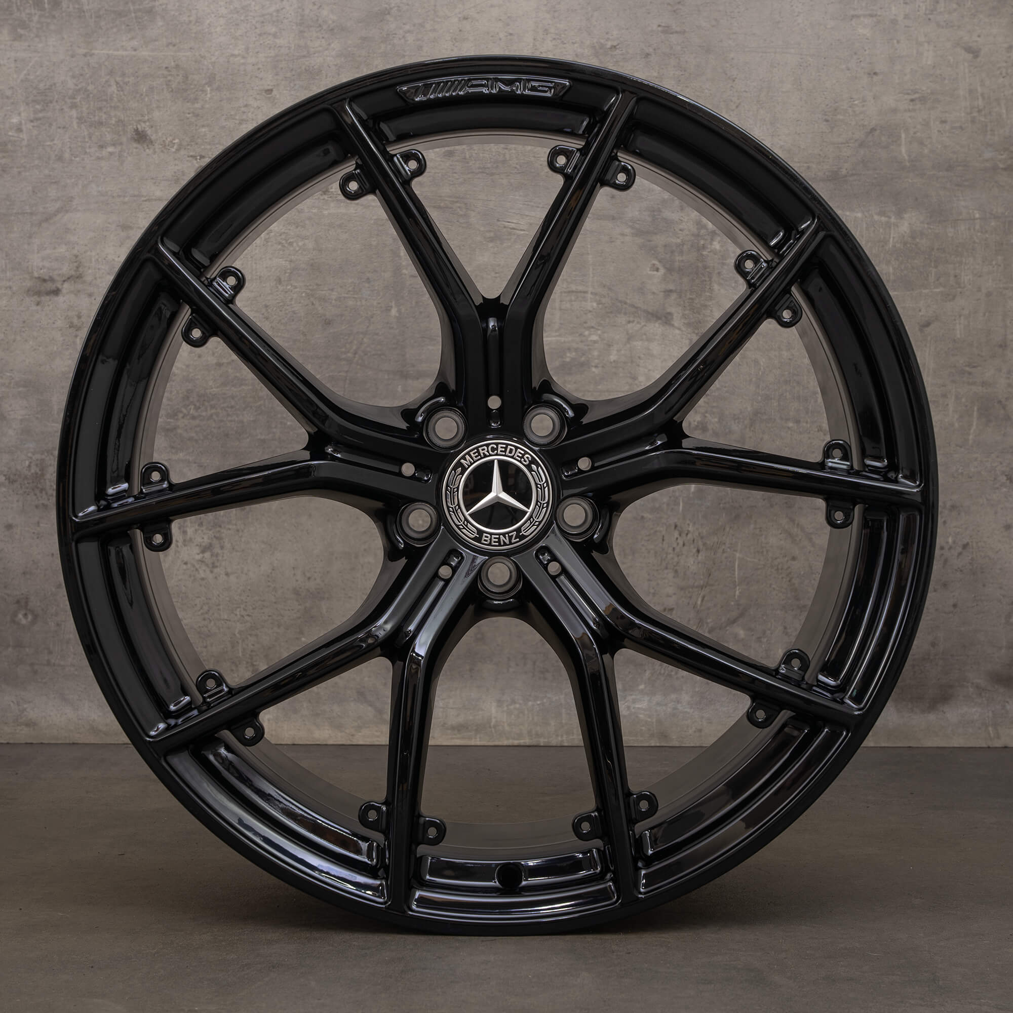 Original Mercedes Benz AMG GT 43 jante 21 inch C192 A1924010000 A1924011100 negru lucios NOU