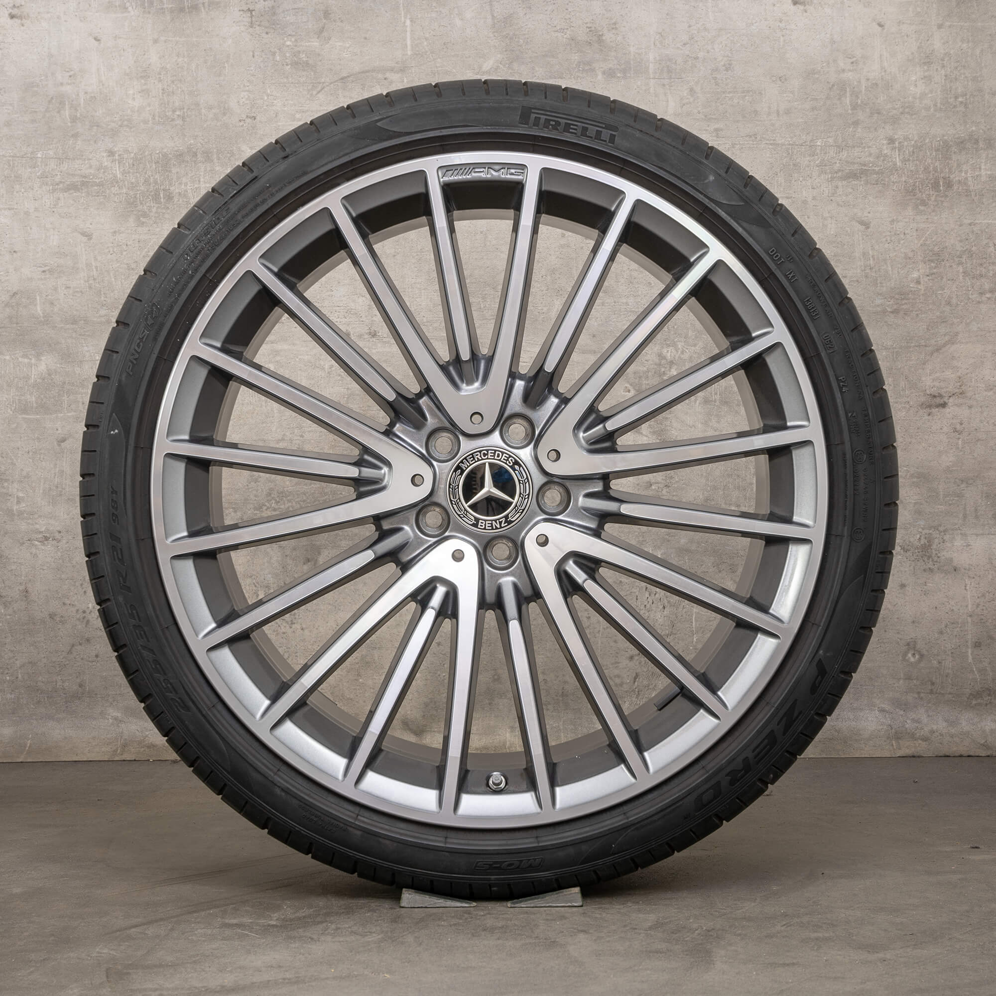 Original Mercedes Benz S-Klasse Sommerräder 21 Zoll W223 X223 Felgen A2234011700 A2534011800 himalaya grau