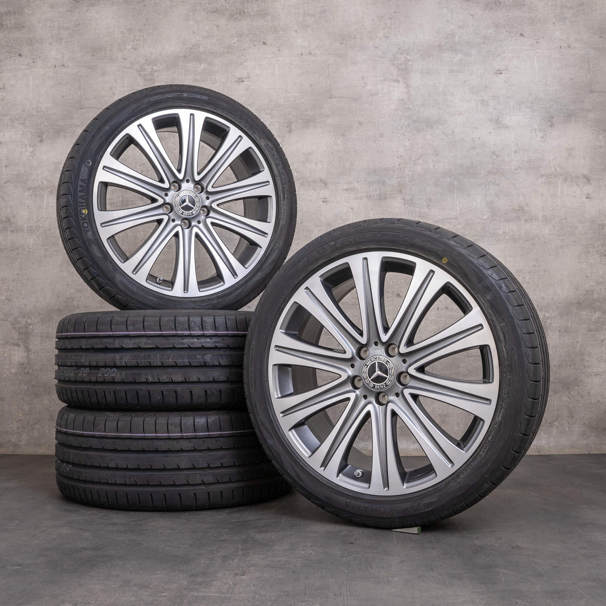 Genuine Mercedes Benz Classe E ruote 19 pollici W213 S213 C238 A238 estive A2134010500 himalaya grigio lucido tornito