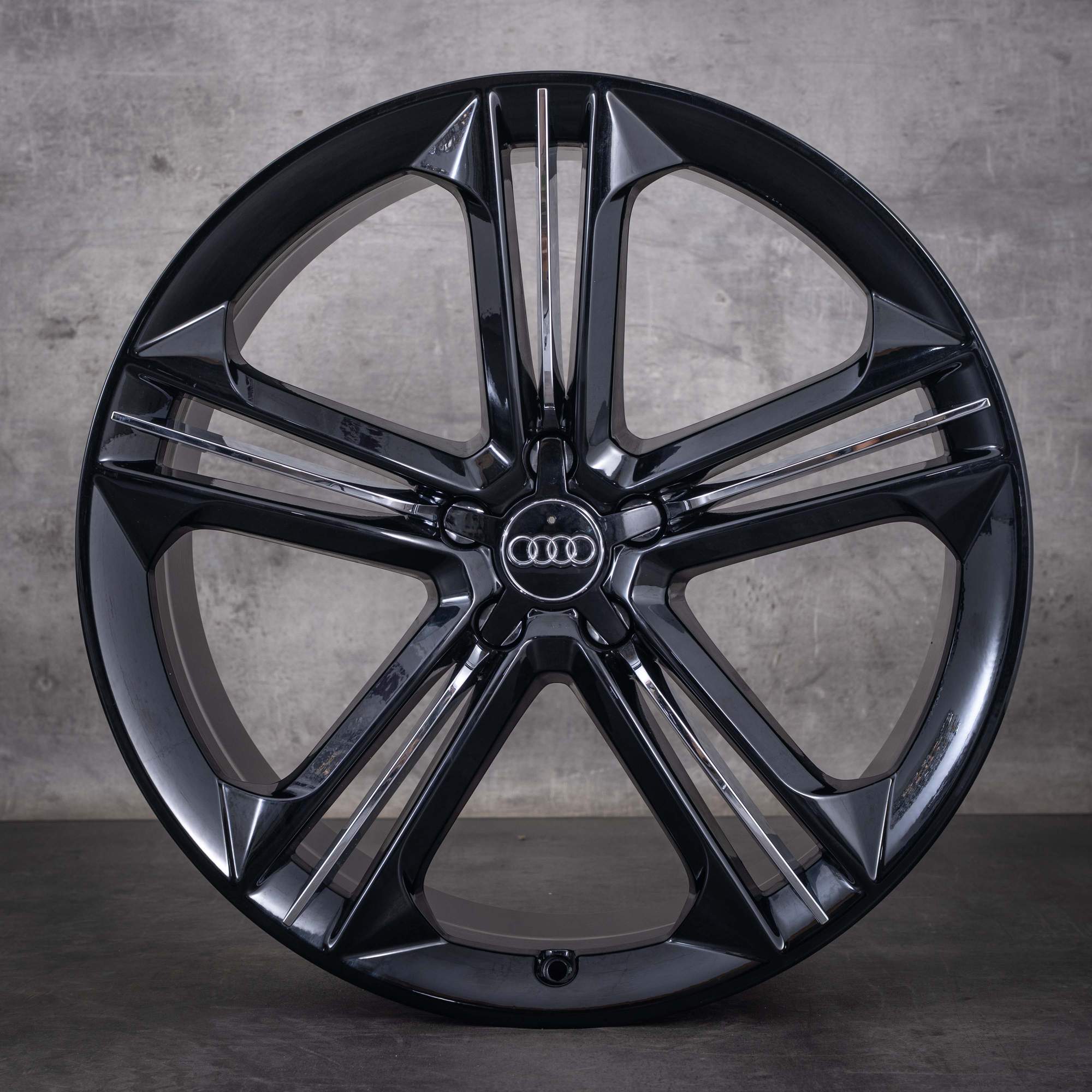 OEM Audi A7 S7 RS7 A8 S8 21inch 4H D4 4H0601025BM Trias Design Black diamond cut