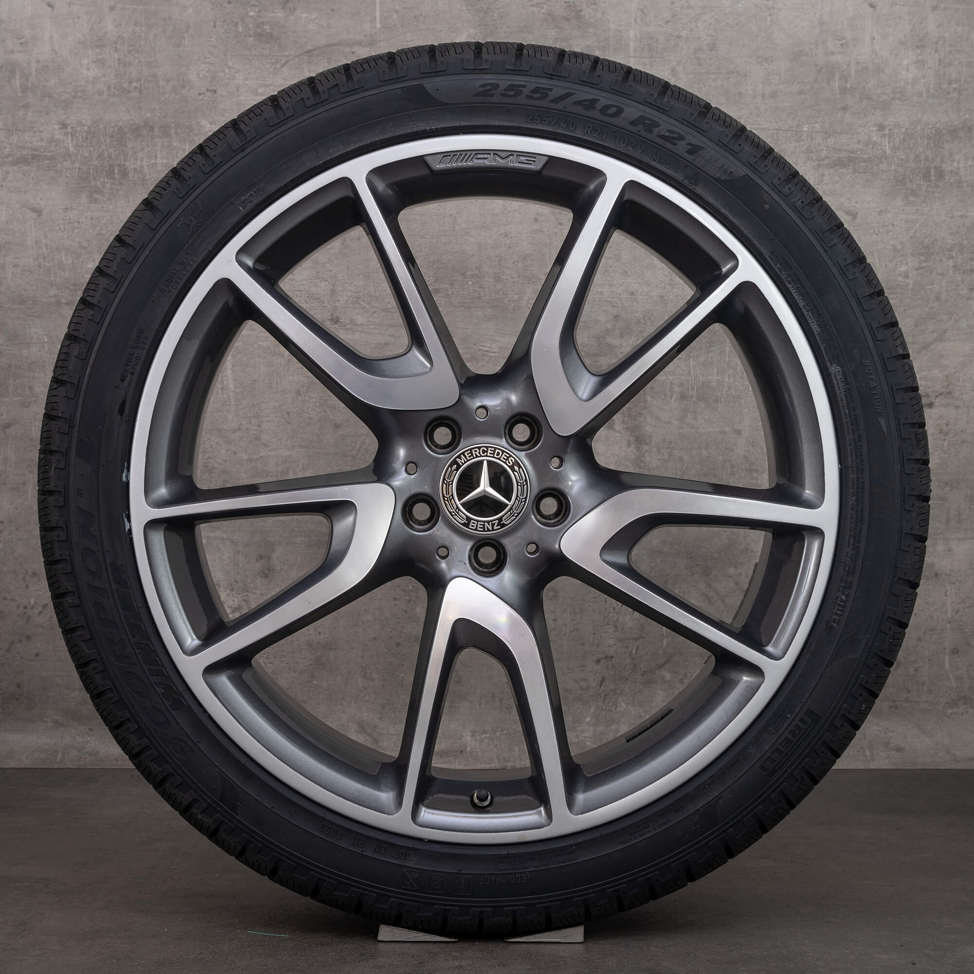 AMG 21 tommer fælge Mercedes Benz GLC43 C253 komplette vinterhjul vinterdæk