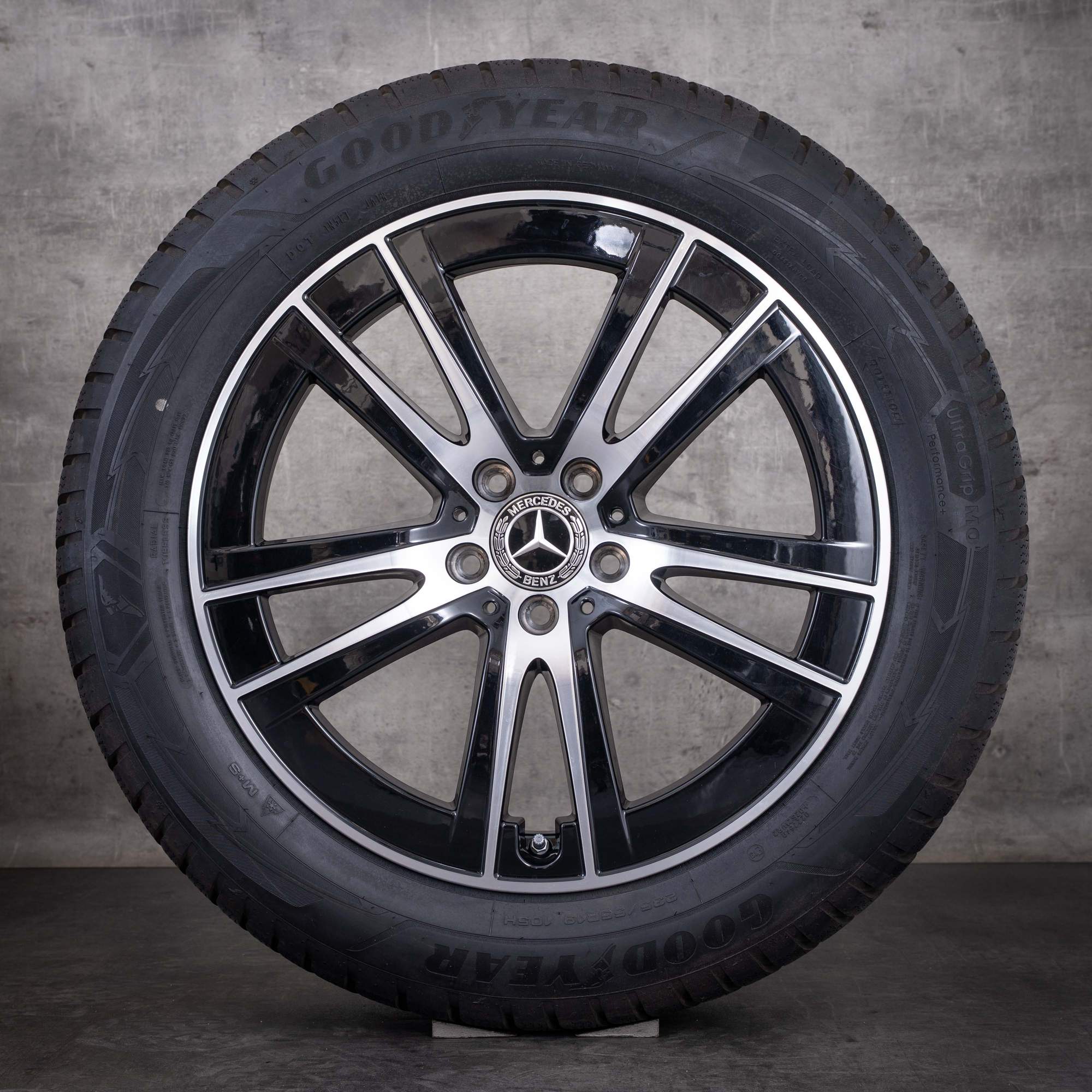 Oryginalne koła zimowe Mercedes-Benz GLC 19 cali C254 X254 A2544015700 czarne z efektem diamond cut