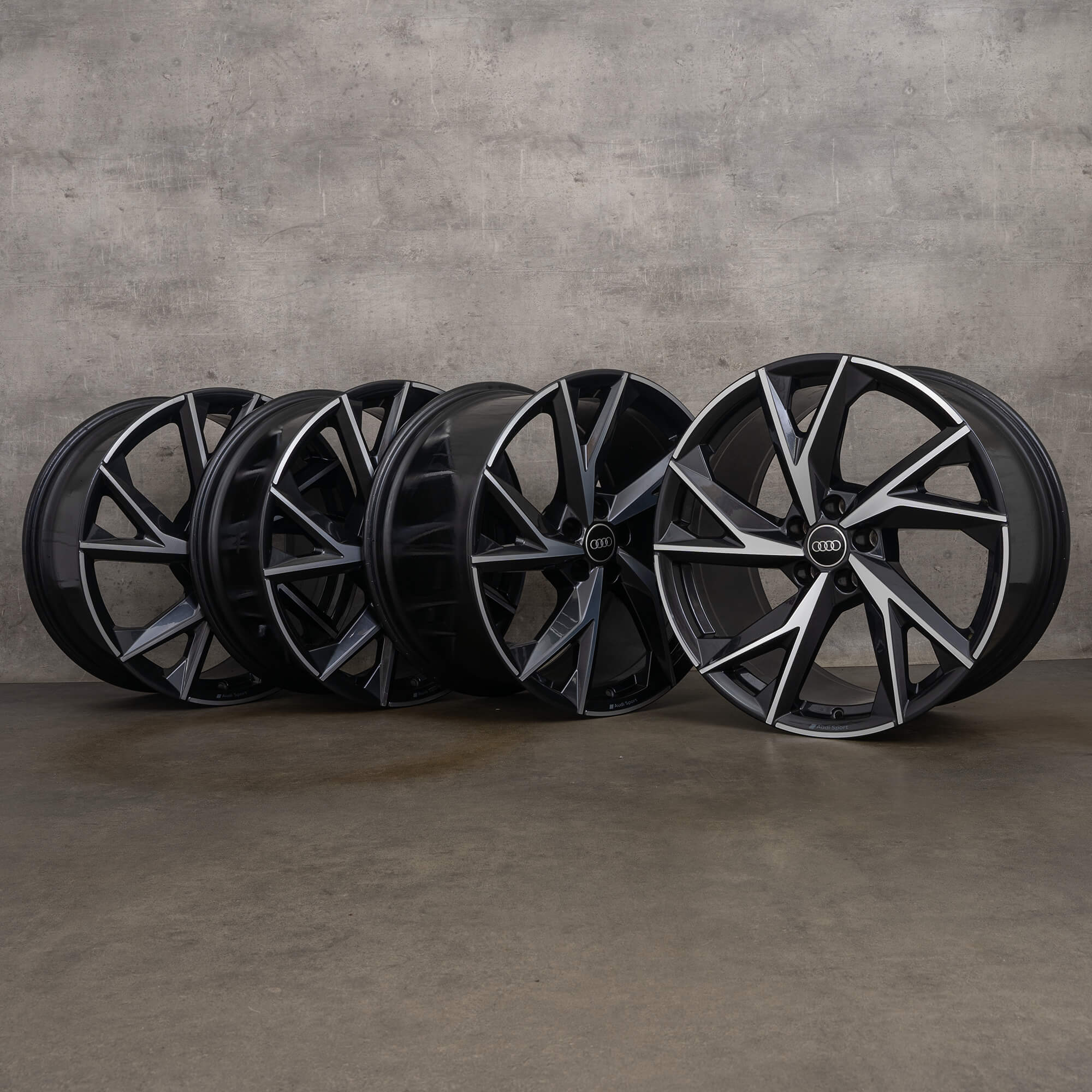 Jantes originais Audi R8 20 polegadas 4S jantes de alumínio 4S0601025CA 4S0601025CC preto polido NOVO