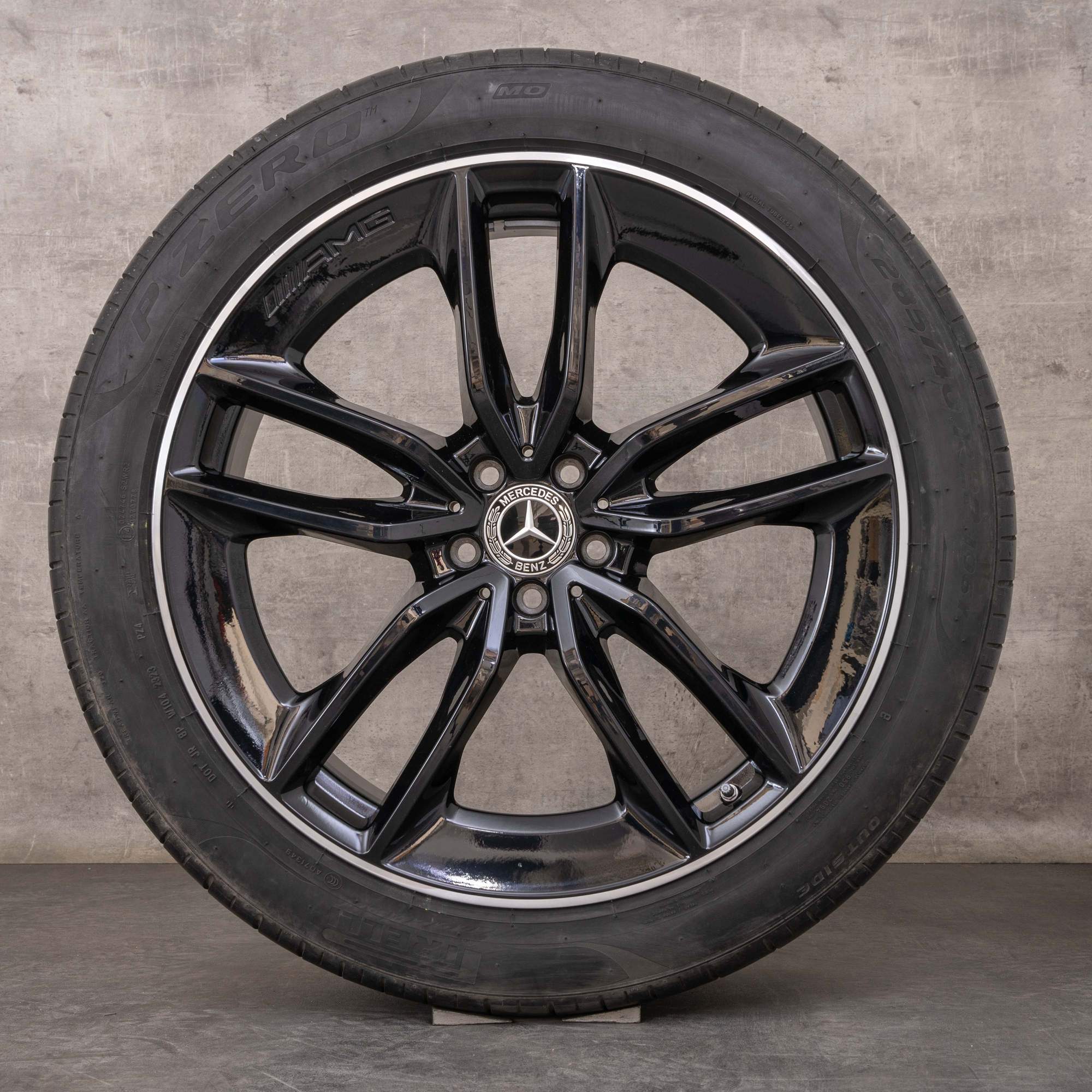 Oryginał Mercedes Benz GLE AMG felgi 22 cale V167 C167 koła letnie A1674013600 A1674013700 czarne polerowane