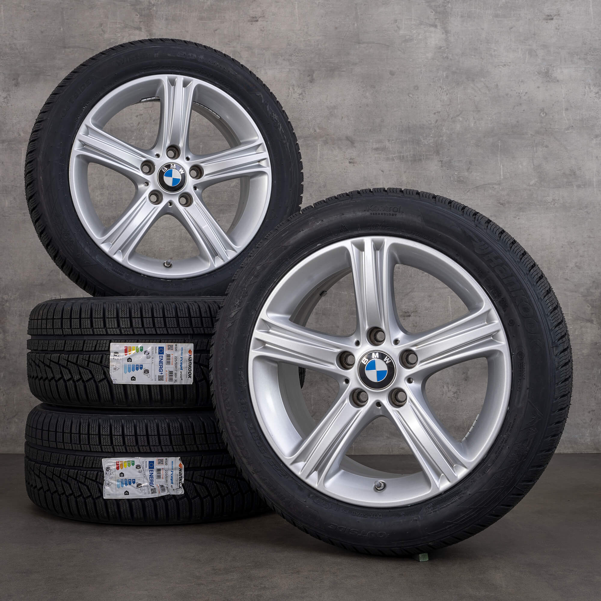 BMW 3er F30 F31 4er F32 F33 roți de iarnă stil 393 jante 17 inch anvelope