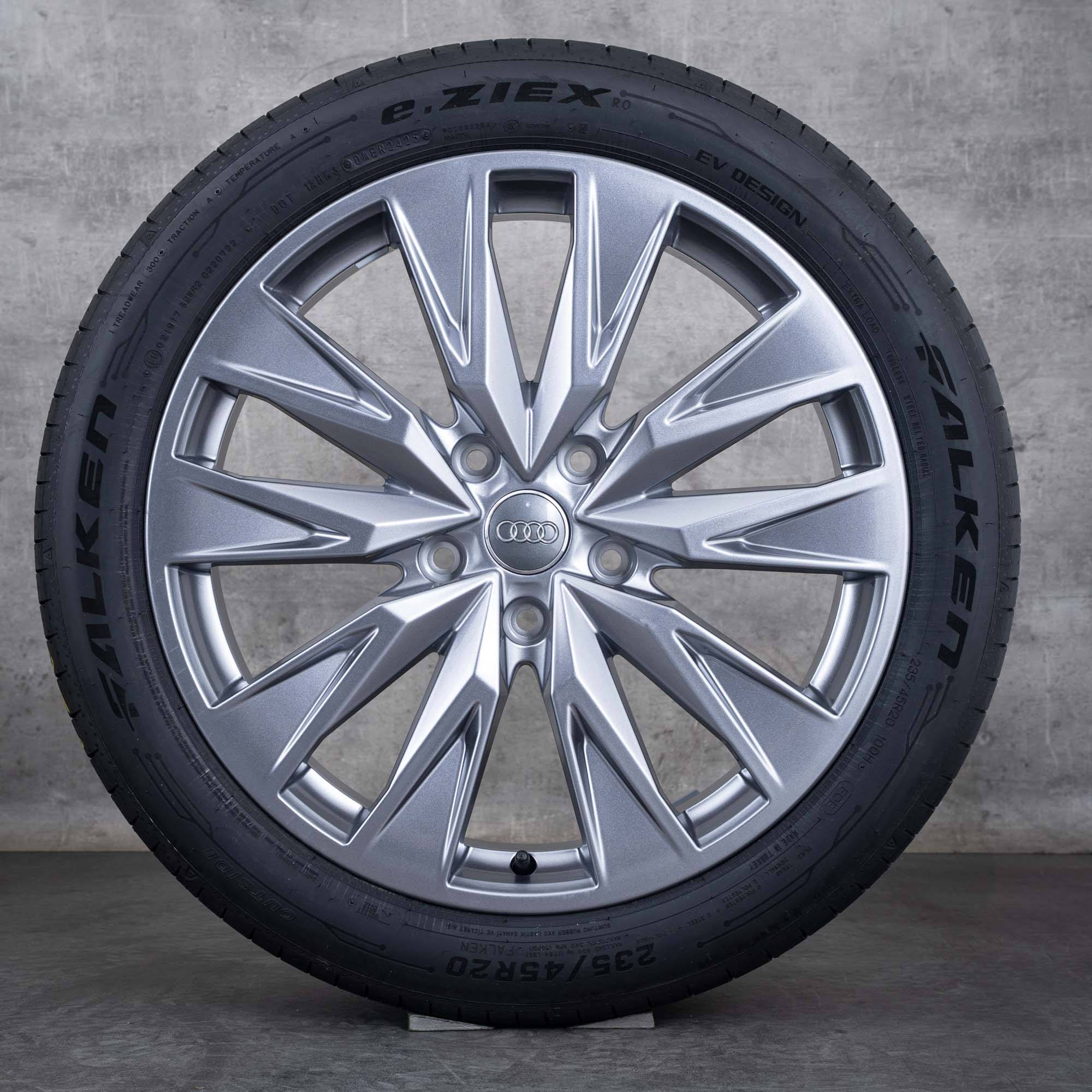 Original Audi A6 S6 e tron Felgen 20 Zoll GH Sommerräder 85E601025B 85E601025C anthrazit glanz
