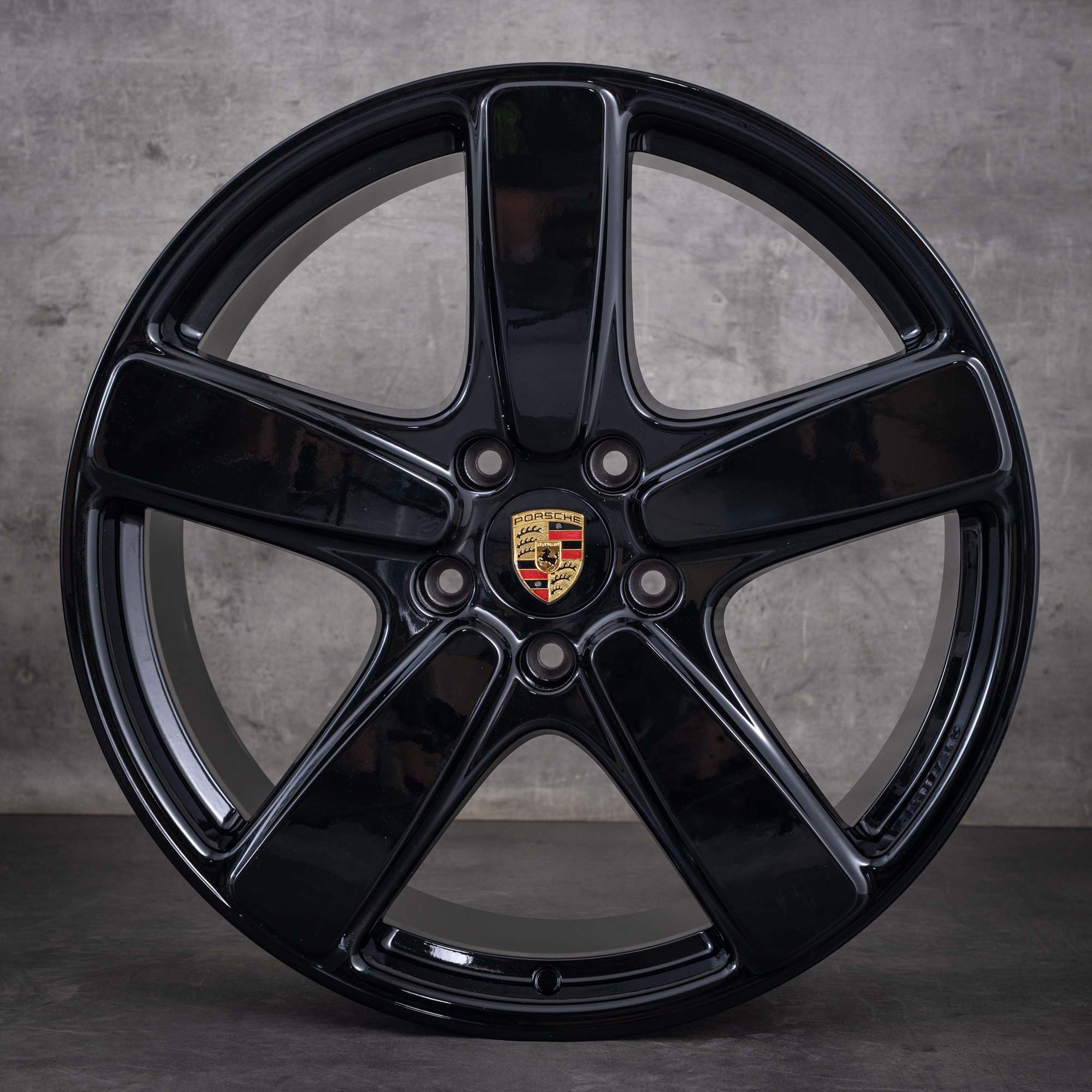 Alkuperäiset Porsche Cayenne -vanteet 21 tuumaa 958 7P5601025BD kiiltävä musta