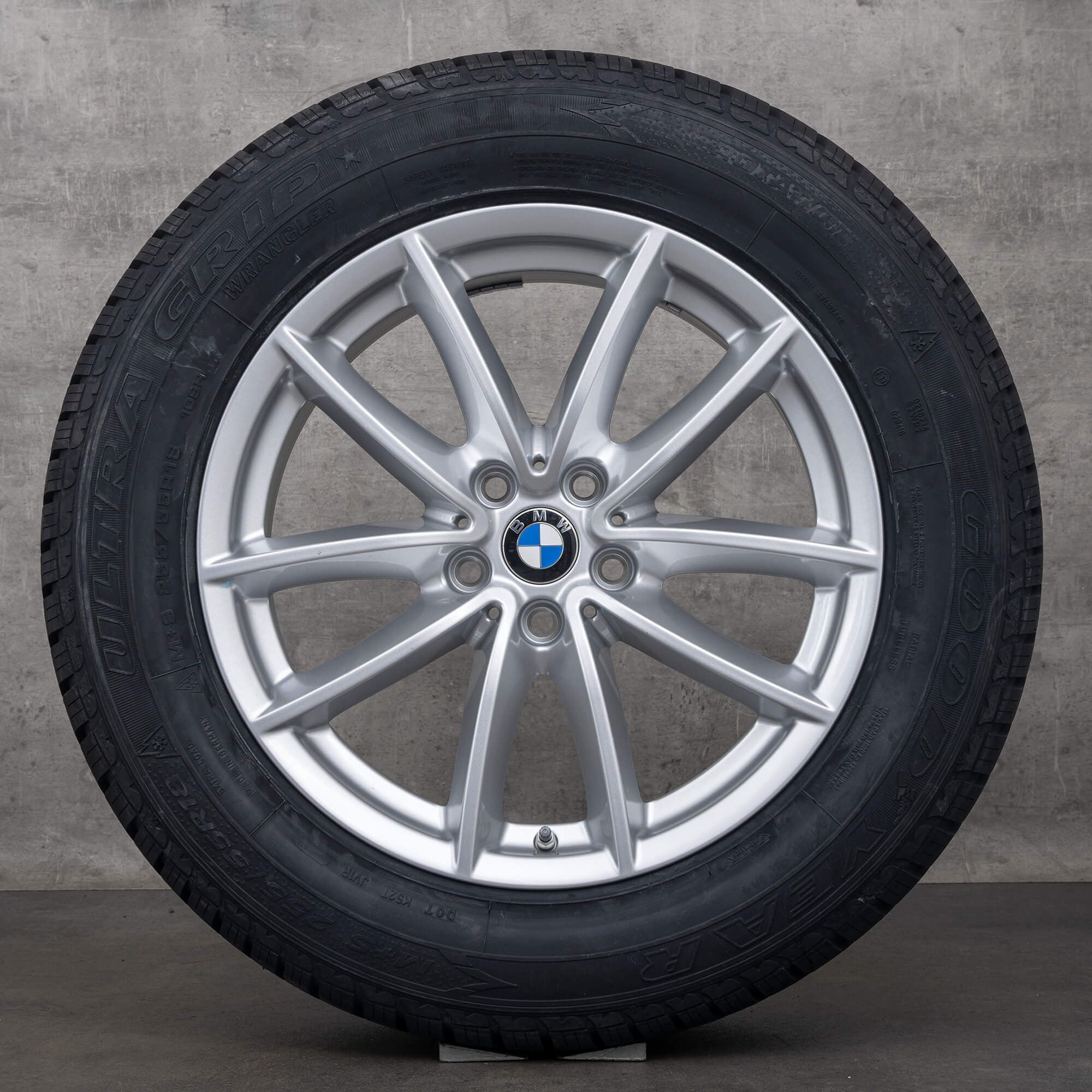 Originali BMW X5 X6 cerchi invernali 18 pollici G05 G06 auto styling 618 V-spoke 6880684 argento NUOVO