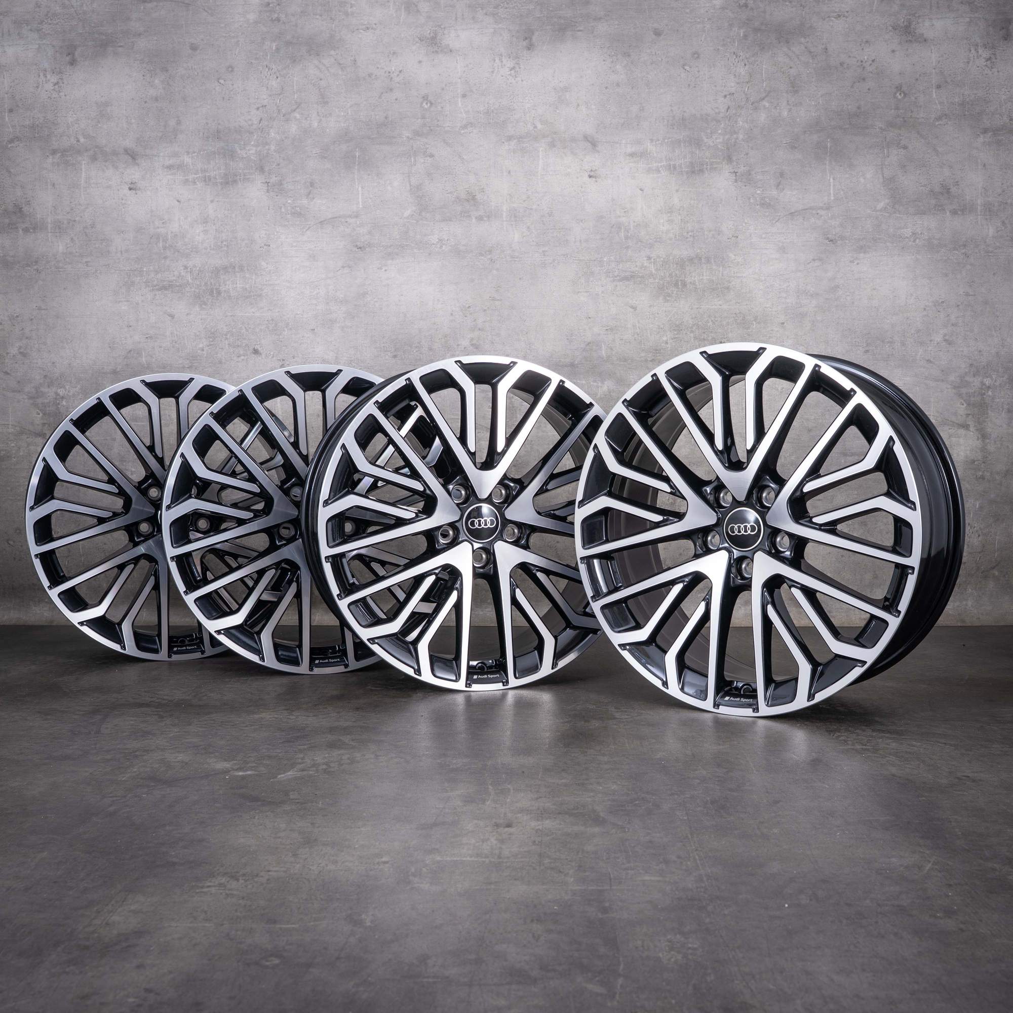 Originale Audi A3 S3 RS3-fælge 19 tommer 8V 8Y 8Y0601025DC granit diamond cut