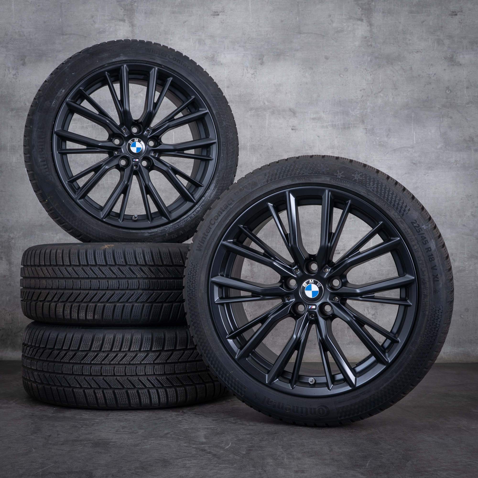 Originales BMW Serie 3 ruedas de invierno 18 pulgadas G20 G21 llantas estilo 796 M 6885305 negro mate