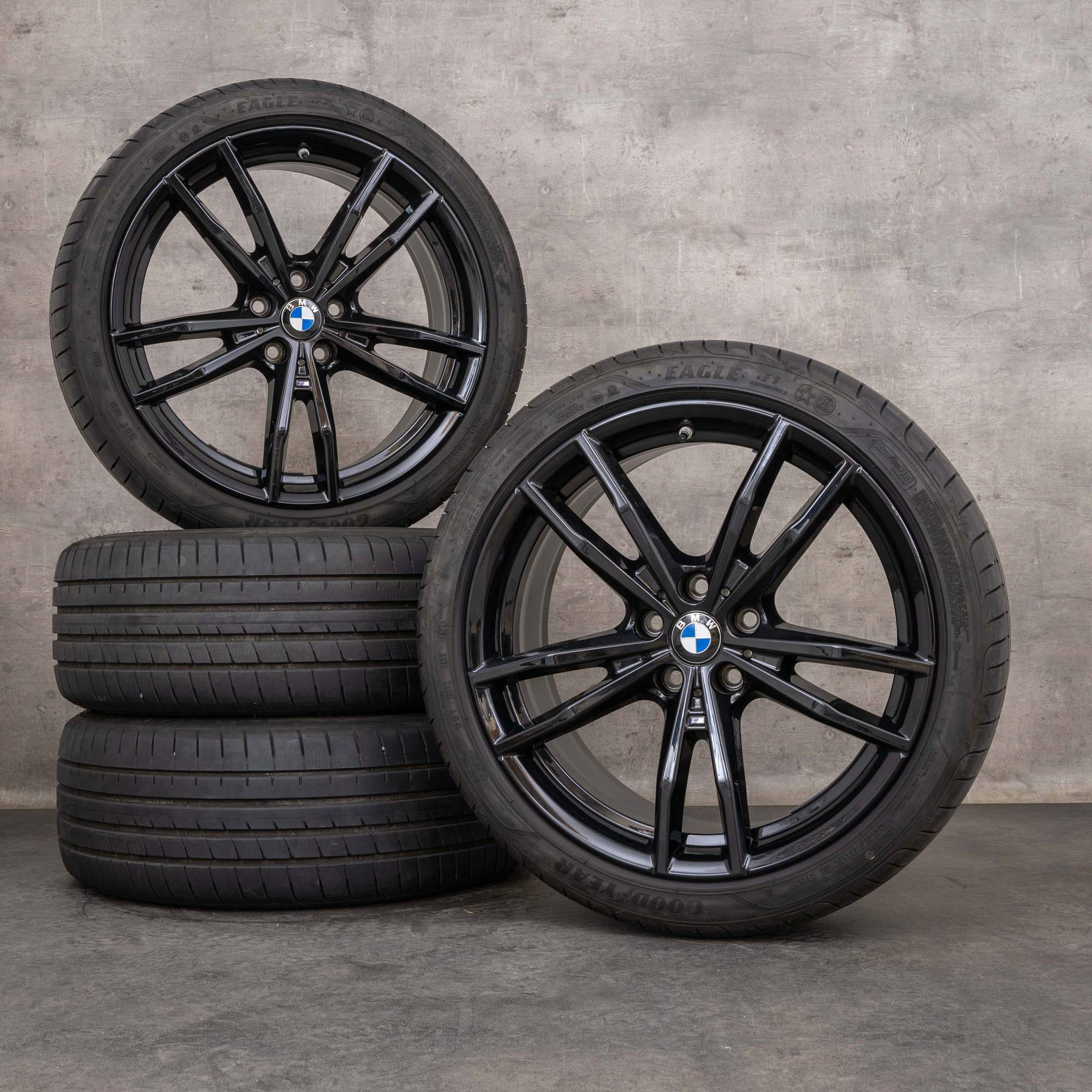 Llantas originales BMW Serie 2, 3 y 4 de 19 pulgadas G42 G20 G21 G22 G23 Ruedas verano Estilo 791 M 8090094 8090095 Negro brillante NUEVAS