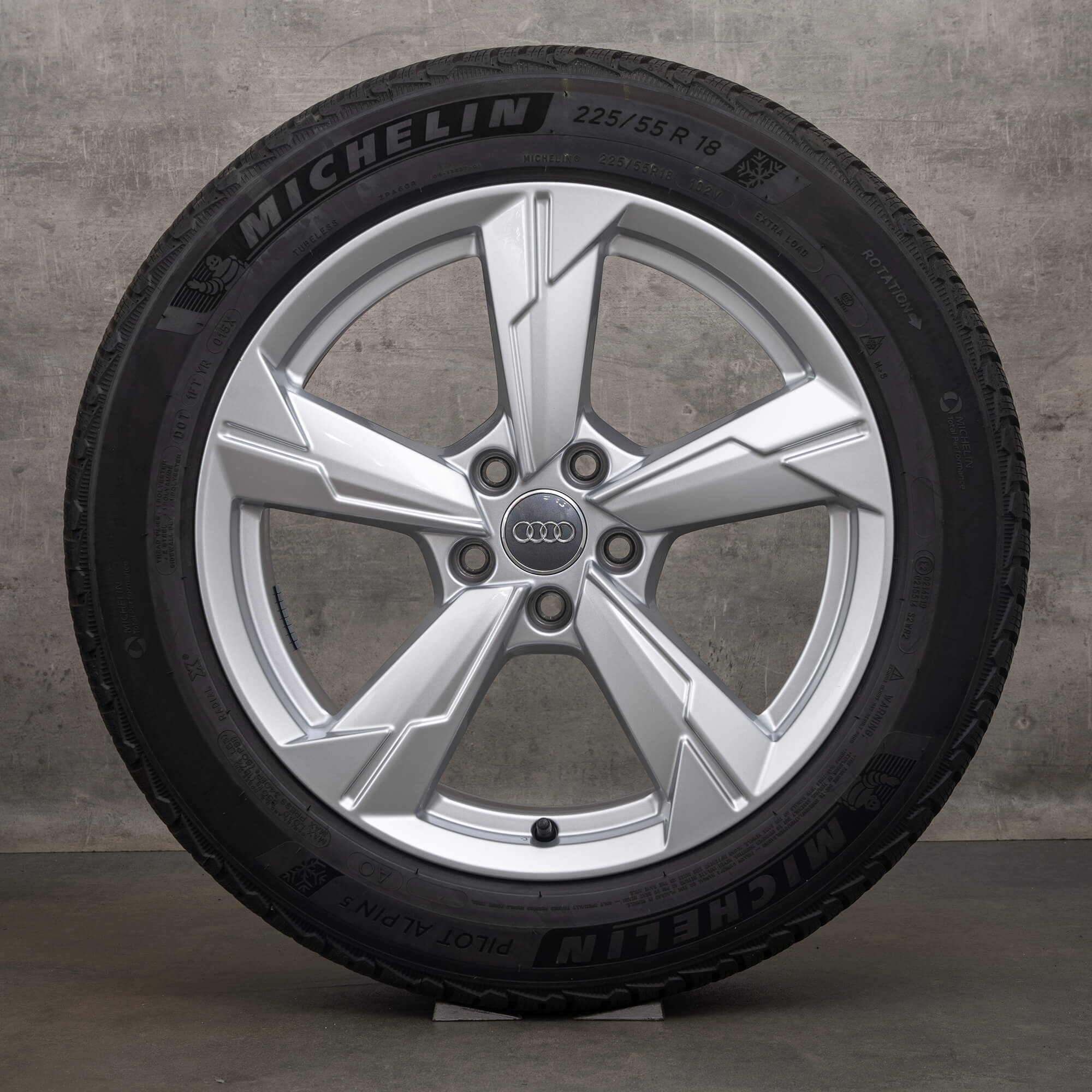 Jante vară originale Audi A6 S6 18 inch 4K C8 jante 4K0601025D argintiu