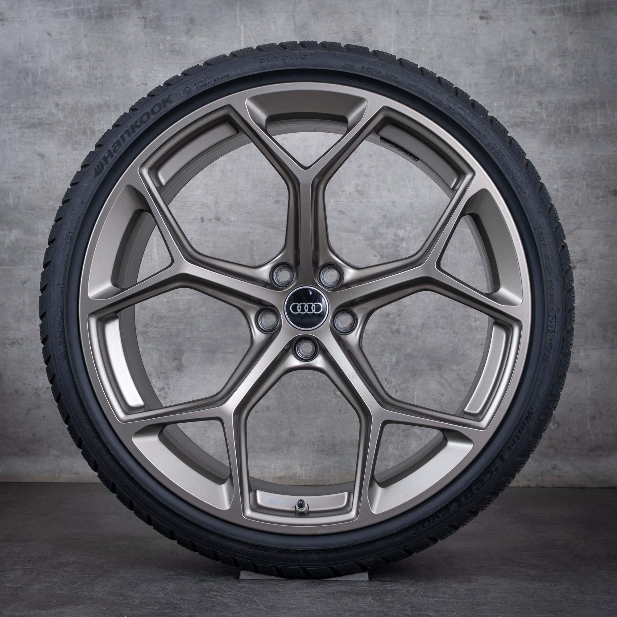 Oryginał Audi RS6 RS7 koła zimowe 22 cale 4K C8 felgi wzór plastra miodu 4K0601025BM galaxy satin matt