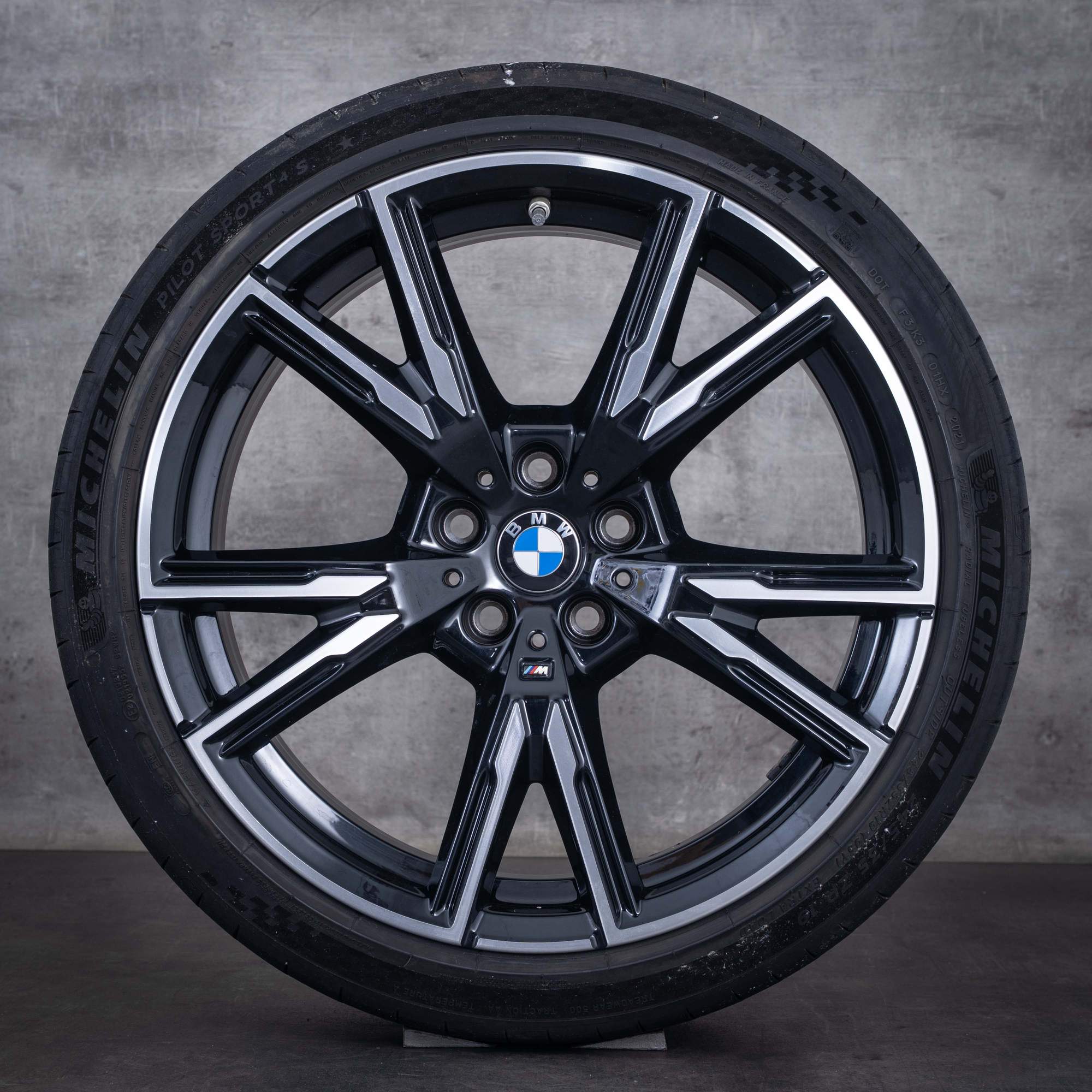 Original BMW 2er Winterräder 19 Zoll G42 Coupe Felgen Styling 893 M 1543823 1543824 jet black uni front glanzgedreht