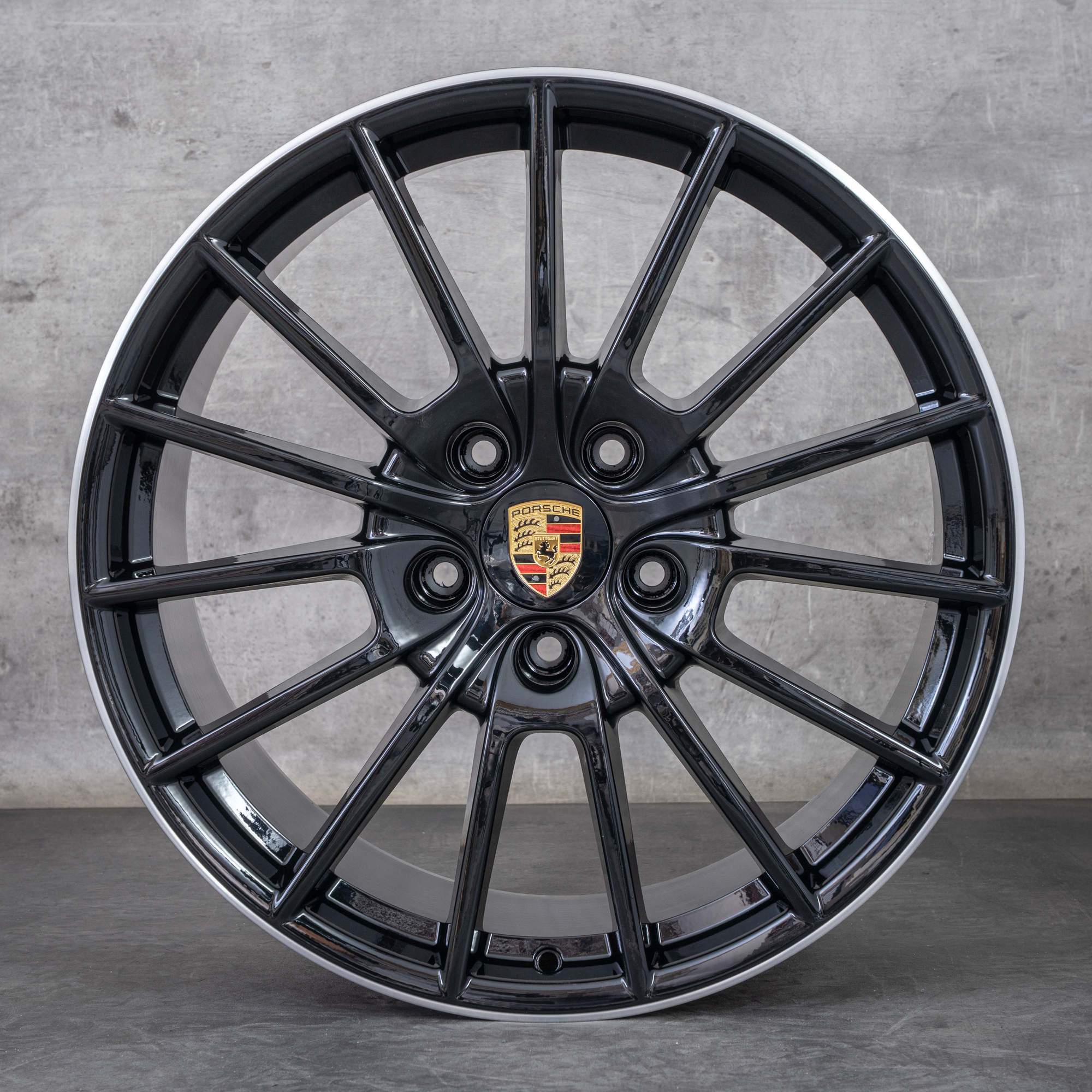 Oryginalne Felgi Porsche Panamera 970 20 cali G1 97036298005 97036298006 czarne polerowane NOWOŚĆ