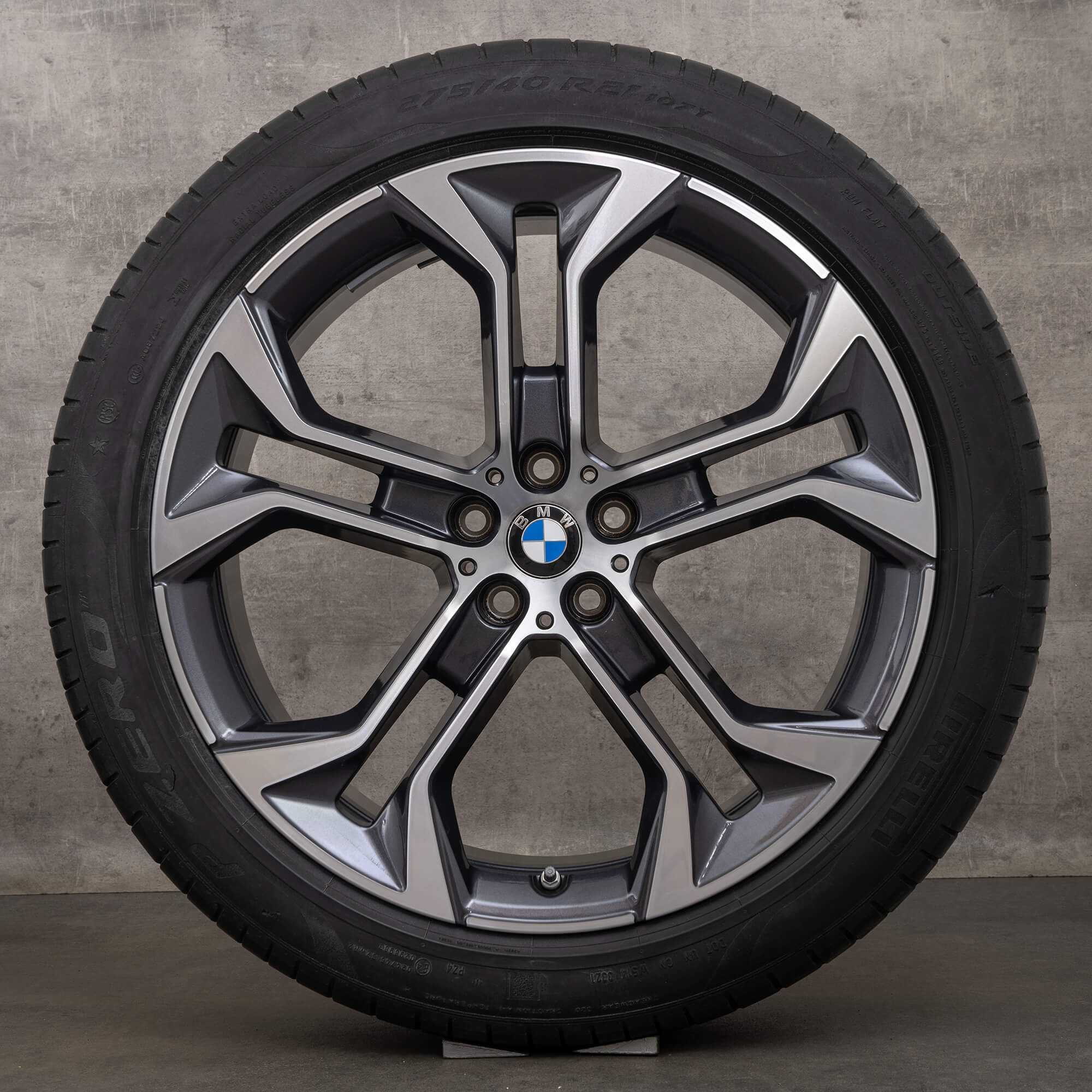 BMW X5 G05 X6 G06 summer wheels 21 inch rims 744 tires 6885459 6885460