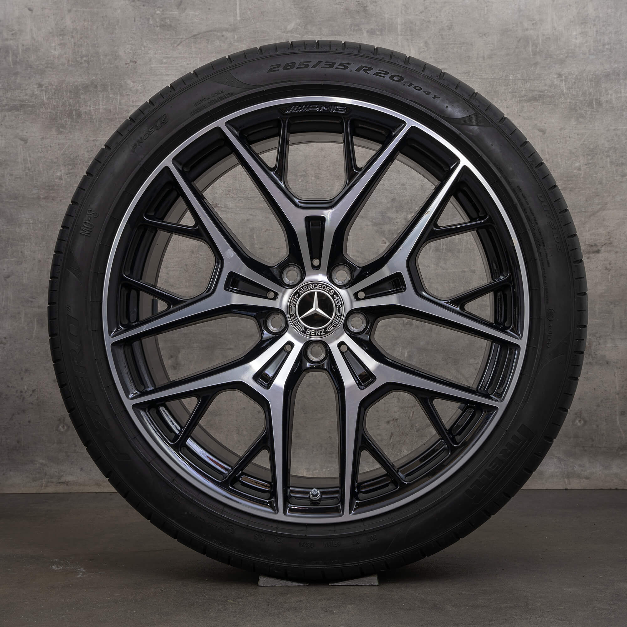 Original Mercedes Benz E-Klasse AMG Felgen 20 Zoll S214 T-Modell AllTerrain Sommerräder A2144011800 A2144015500 schwarz glanzgedreht