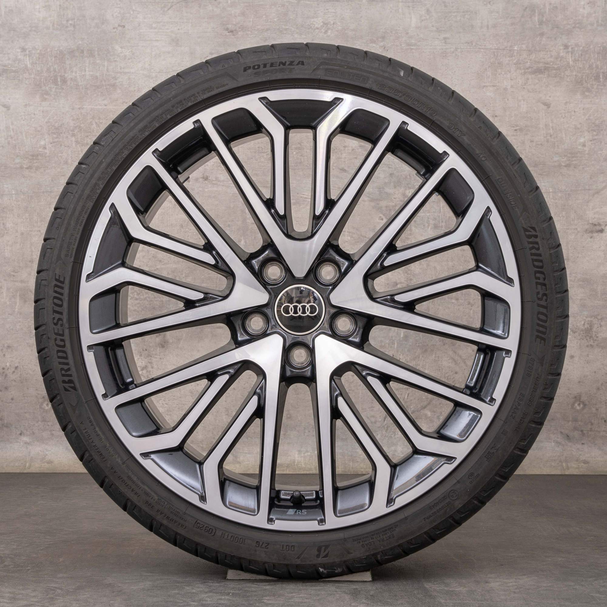 Llantas originales Audi A3 S3 RS3 de 19 pulgadas 8V 8Y ruedas verano 8Y0601025DC granito pulido brillante