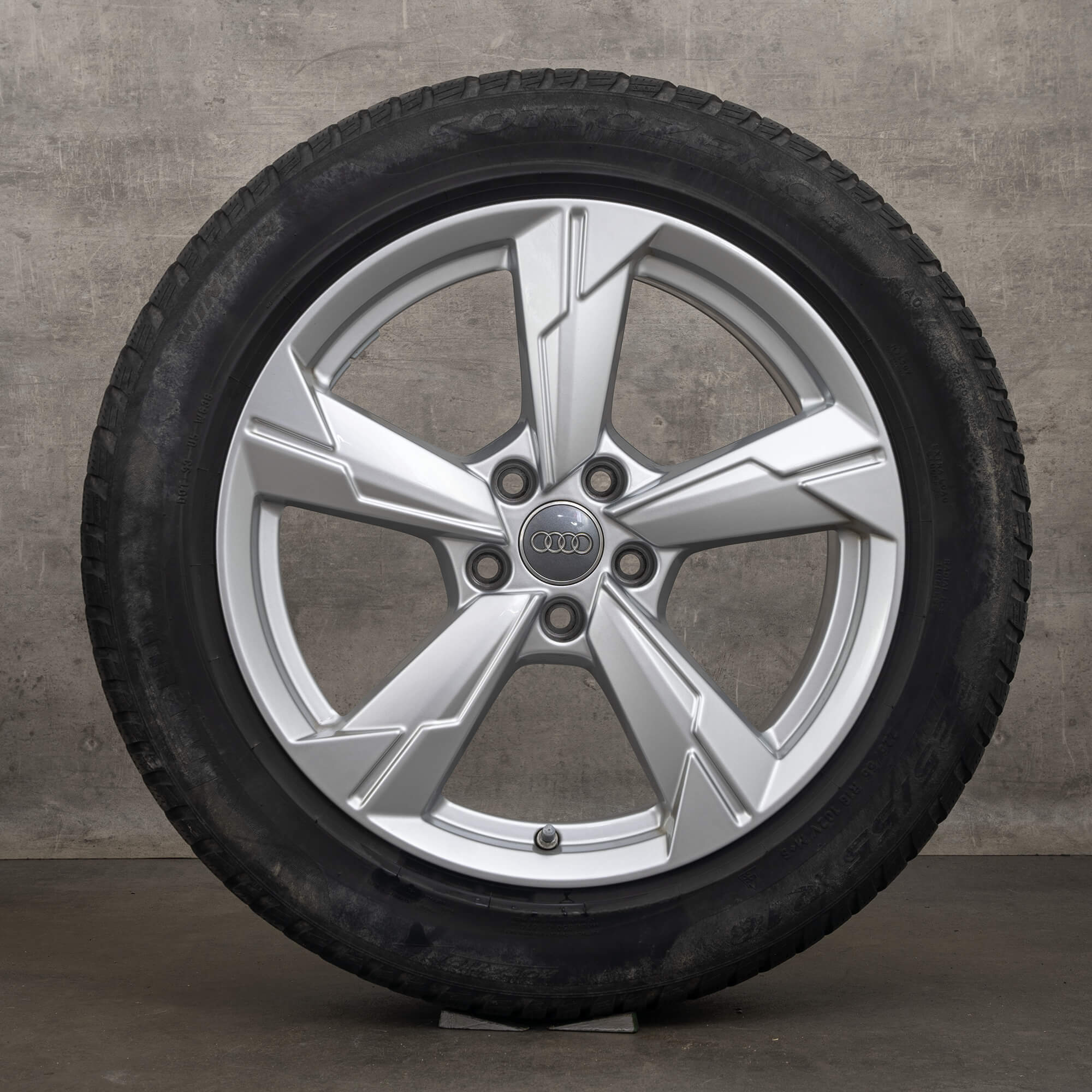 Jantes hiver d'origine Audi A6 S6 18 pouces 4K C8 jantes rotor 4K0601025D argent