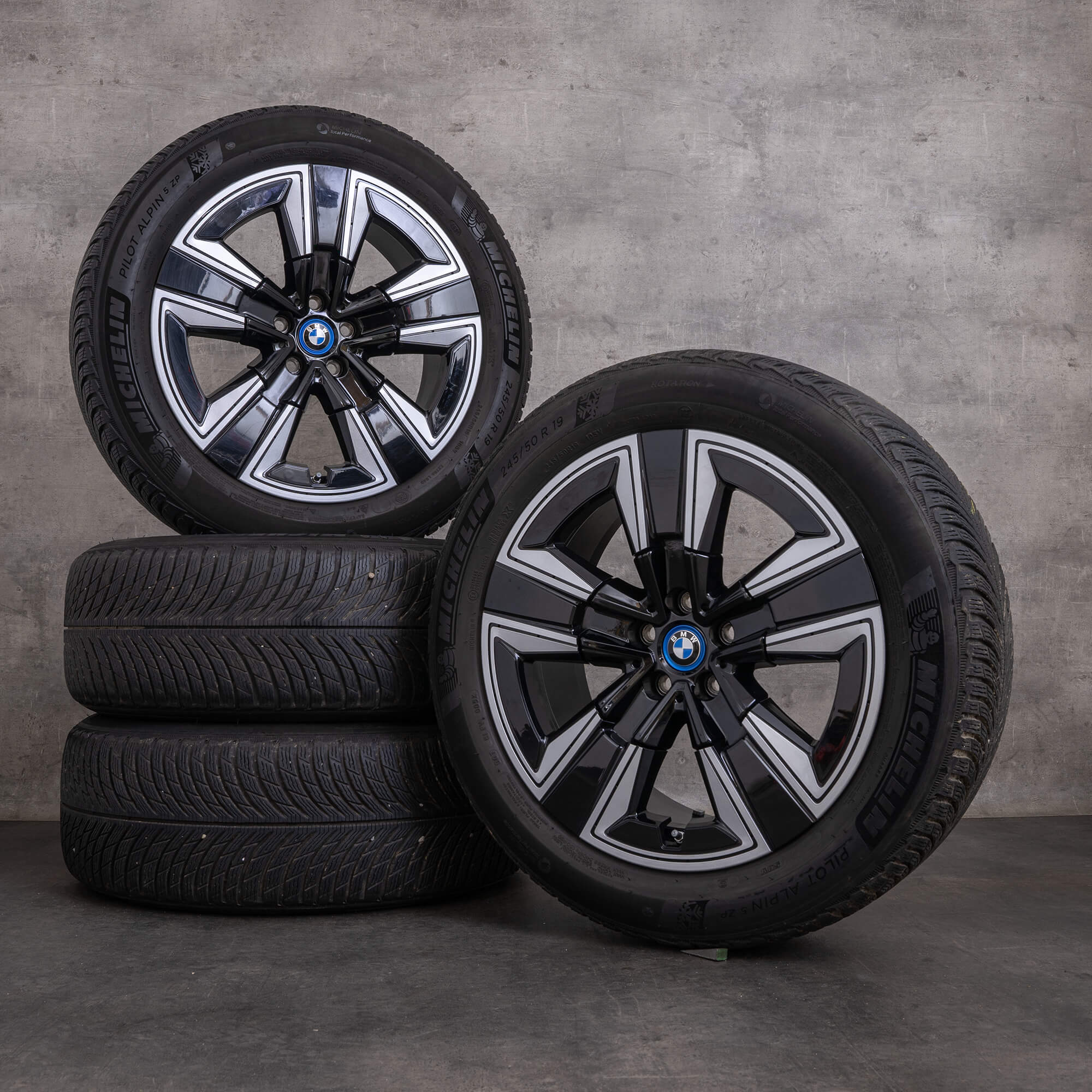 OEM BMW iX3 G08 19 inch summer wheels rims 6895627 Styling 842 jet