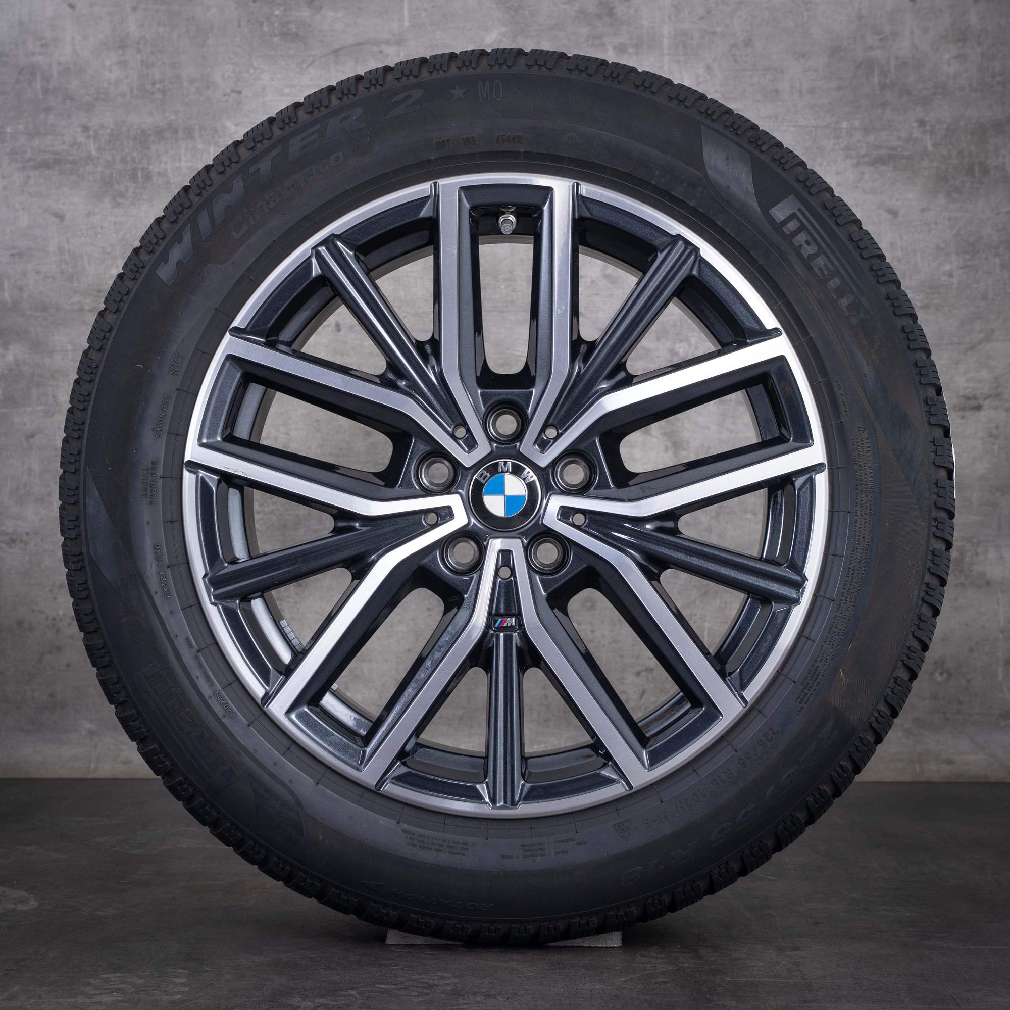 Original BMW M3 M4 Felgen 20 Zoll F80 F82 F83 Sommerräder Styling 666 M 8090192 8090193 jet black glanzgedreht