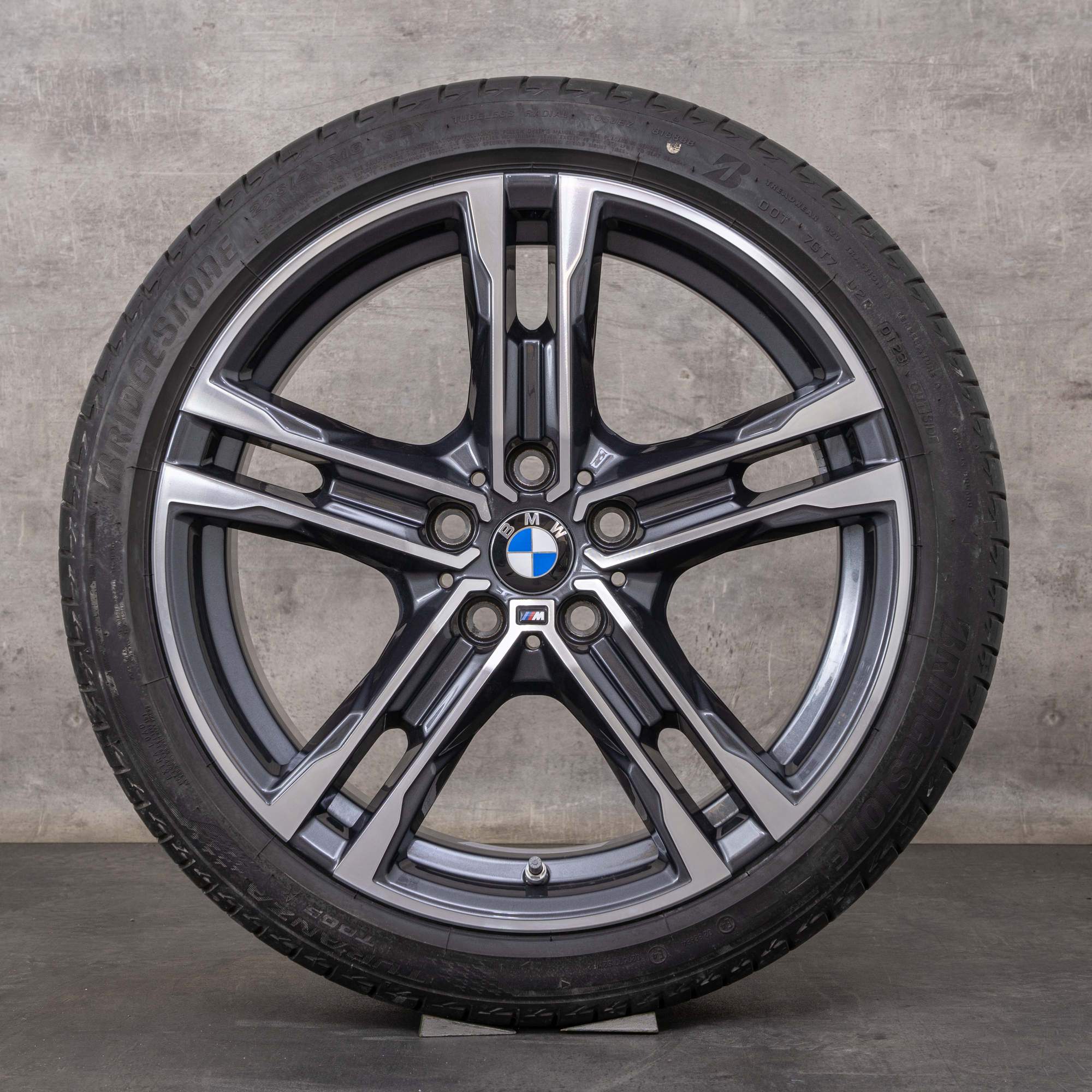 Original BMW 1er 2er Felgen 18 Zoll F40 F44 Gran Coupe Sommerräder Styling 819 8092352 orbit grey glanzgedreht