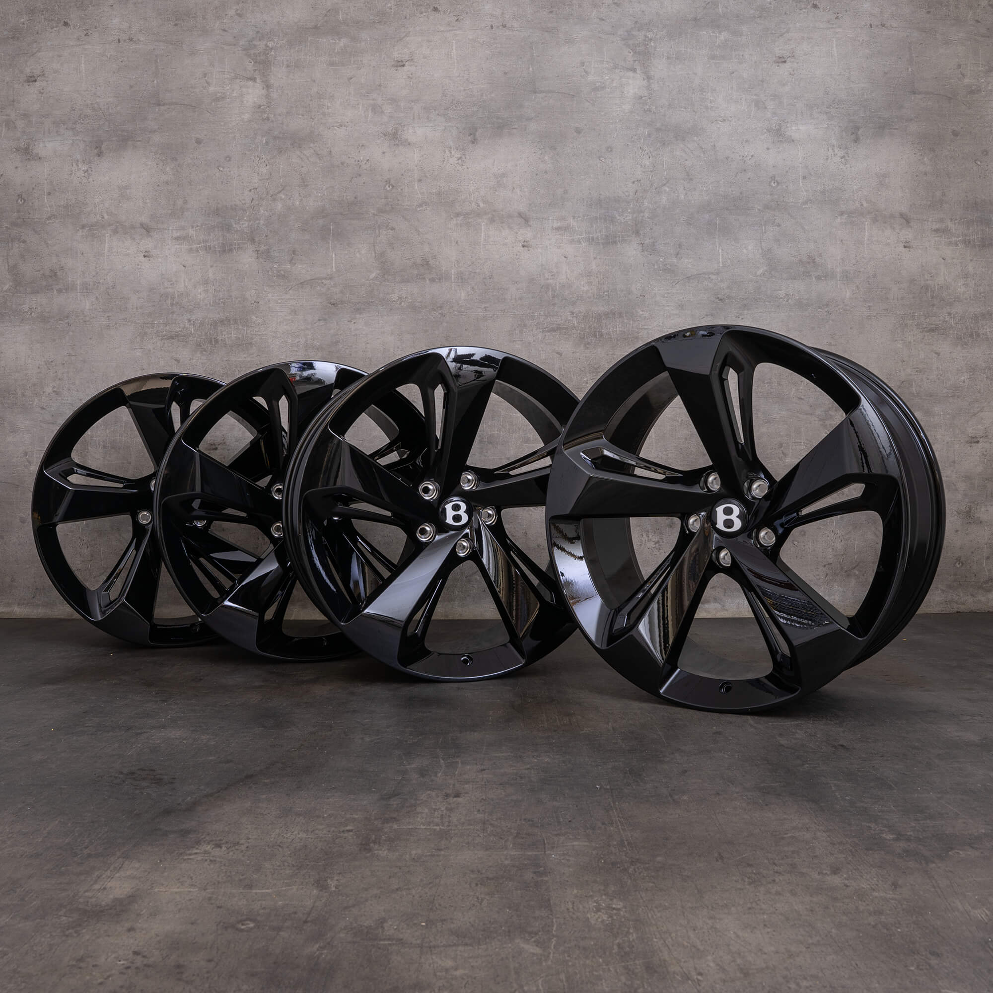 Original Bentley Felgen 22 Zoll Bentayga 36A601025D schwarz glanz NEU