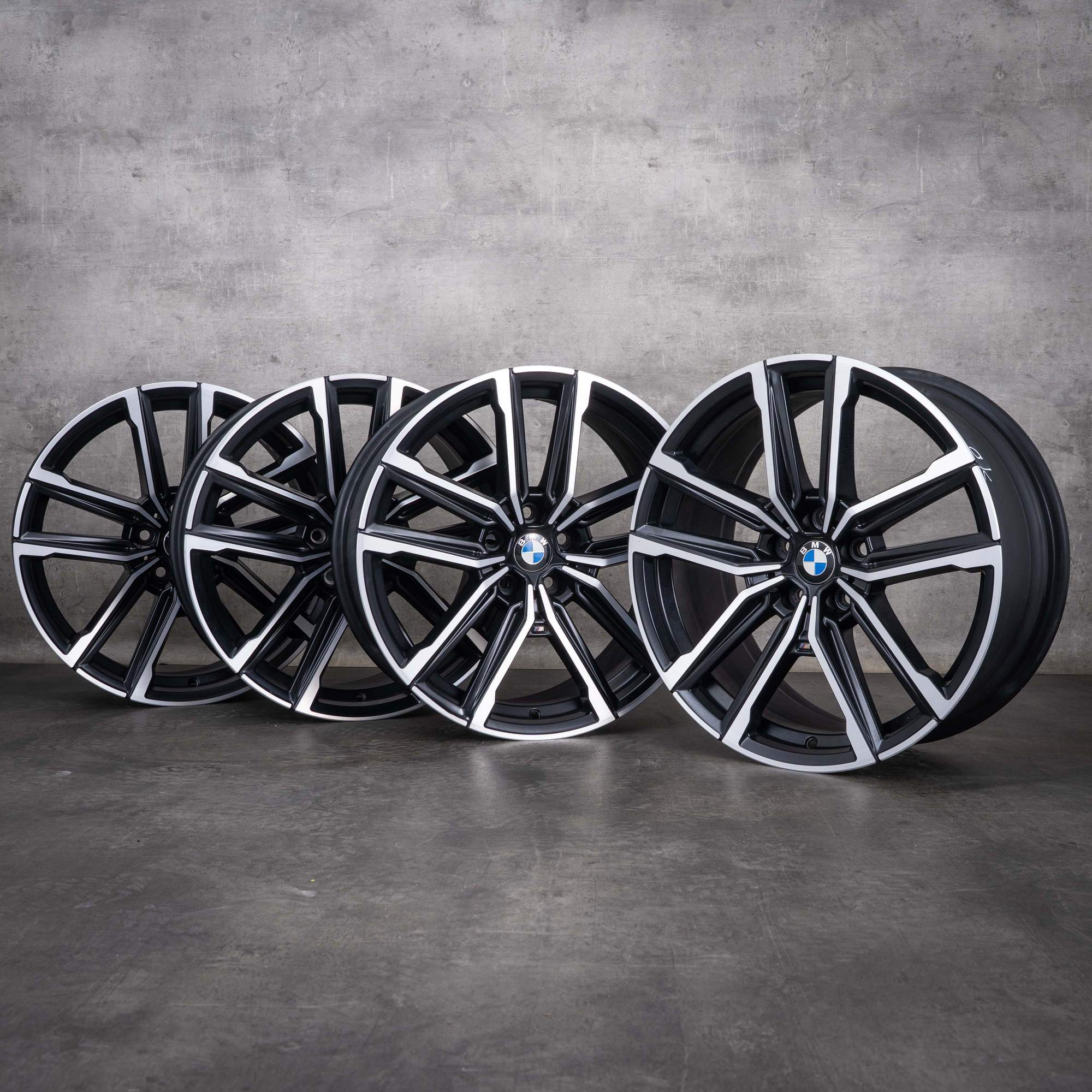 Original BMW 2er 3er 4er Felgen 19 Zoll G42 G20 G21 G22 G23 Styling 797 M 8747000 8747001 schwarz matt glanzgedreht