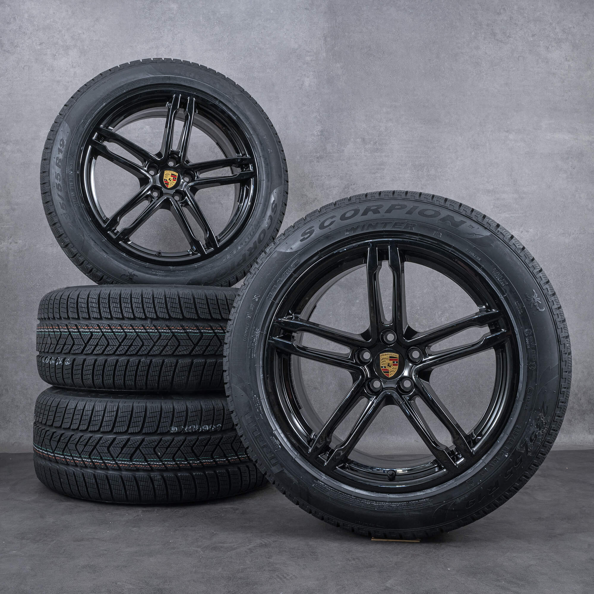 Originale Porsche 19 tommers felger Macan I S Turbo 041 vinterhjul vinterdekk nye