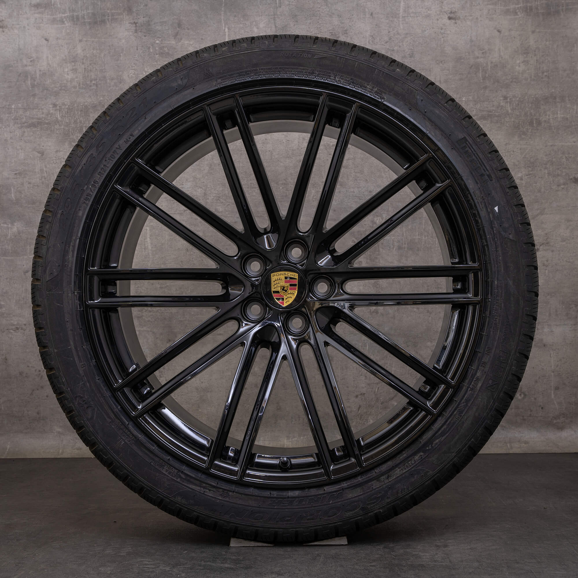 Jantes e pneus inverno originais Porsche Macan II & III jantes de 21 polegadas S GTS 95B601025DN 95B601025DP jet black NOVO