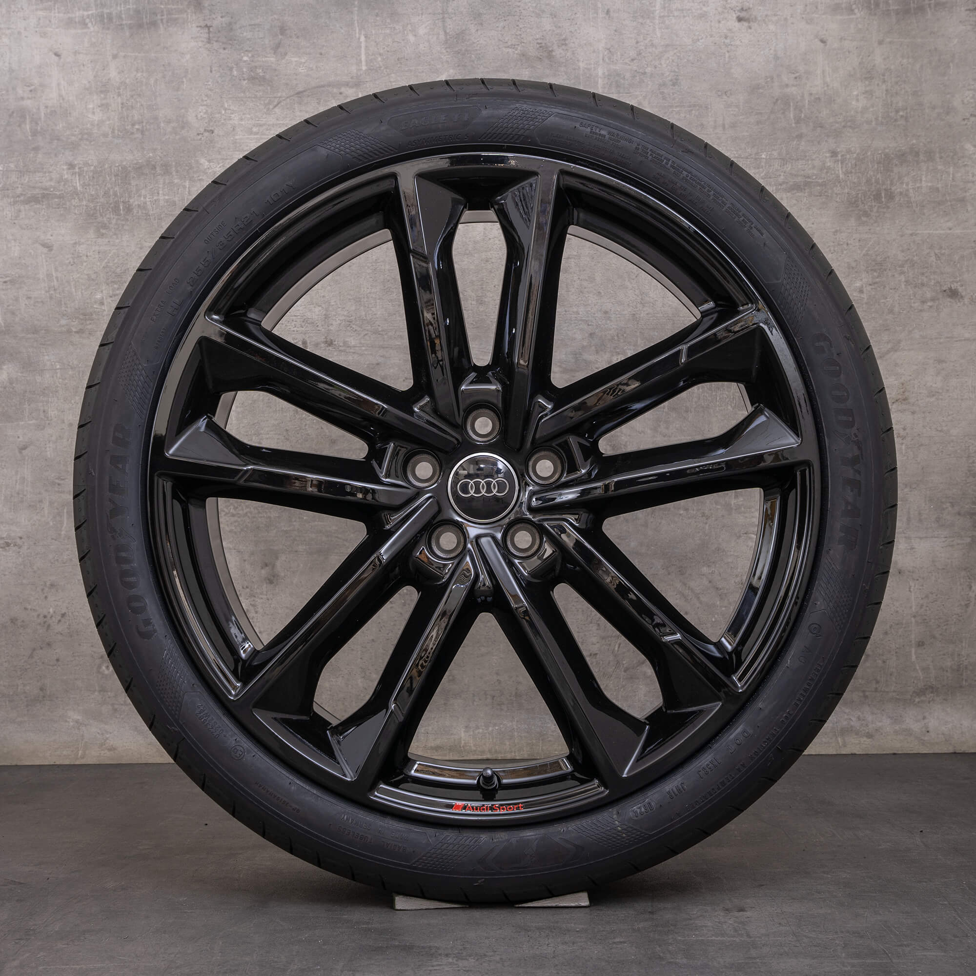 Alkuperäiset Audi A6 S6 vanteet 21 tuuman 4K C8 F2 kesäpyörät 4K0601025CP musta kiiltävä